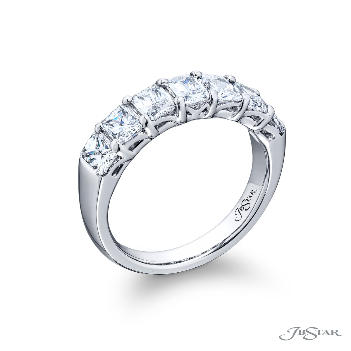 Radiant Cut Diamond Band