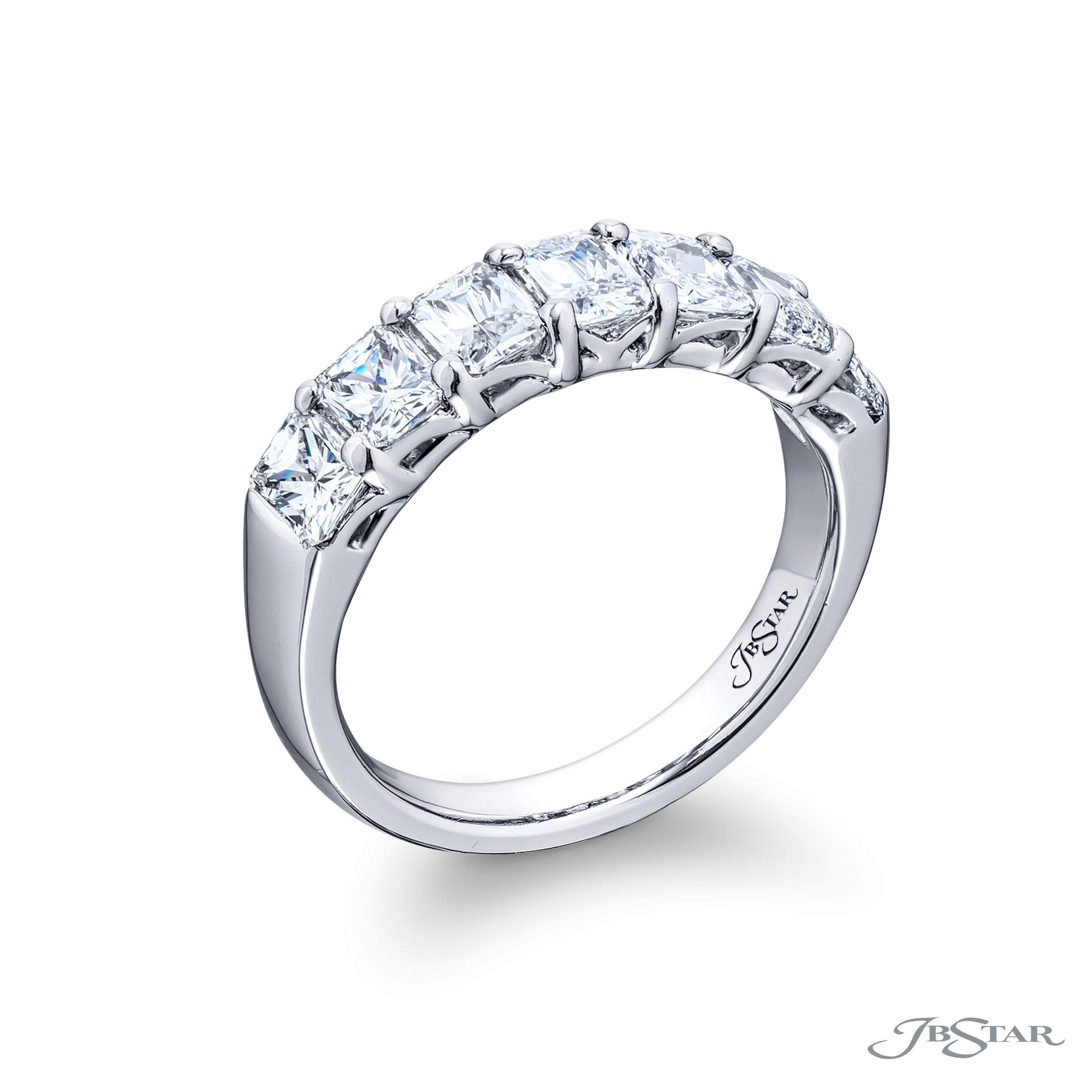 Radiant Cut Diamond Band