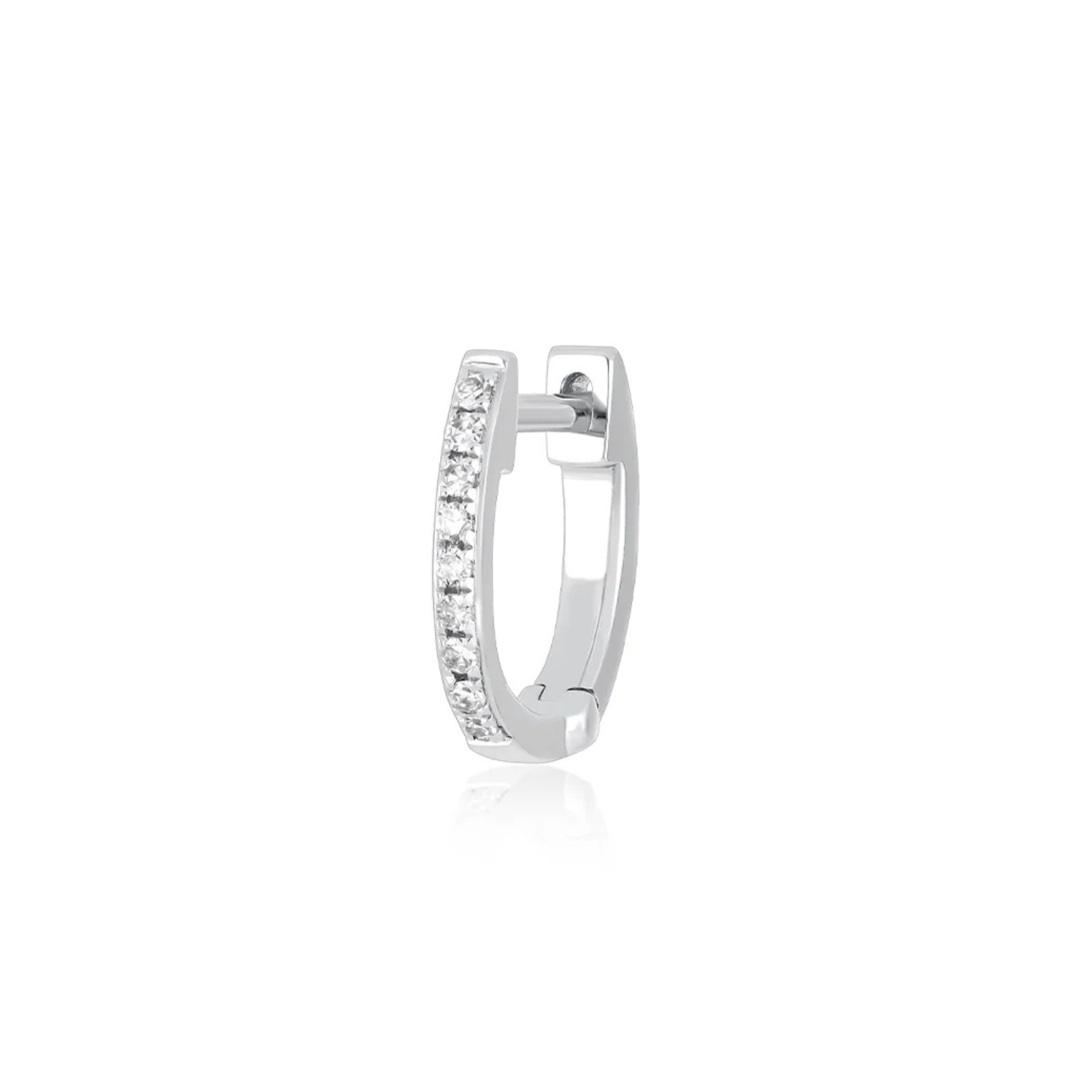 Diamond Mini Huggie Earring (Single)
