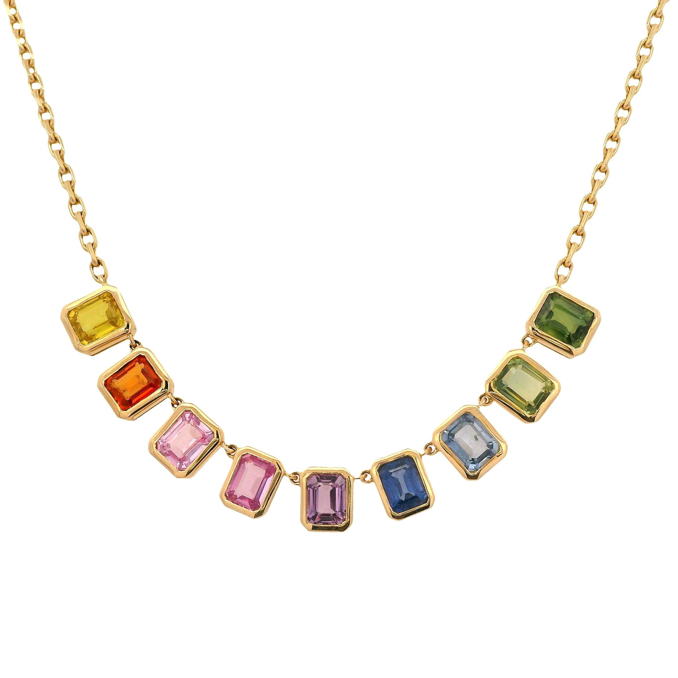 Rainbow Dangle Necklace