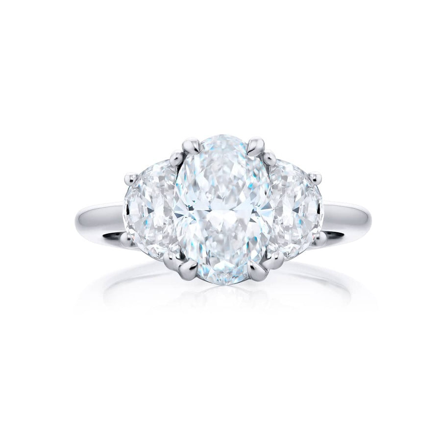 Platinum Oval Diamond GIA Certified Engagement Ring