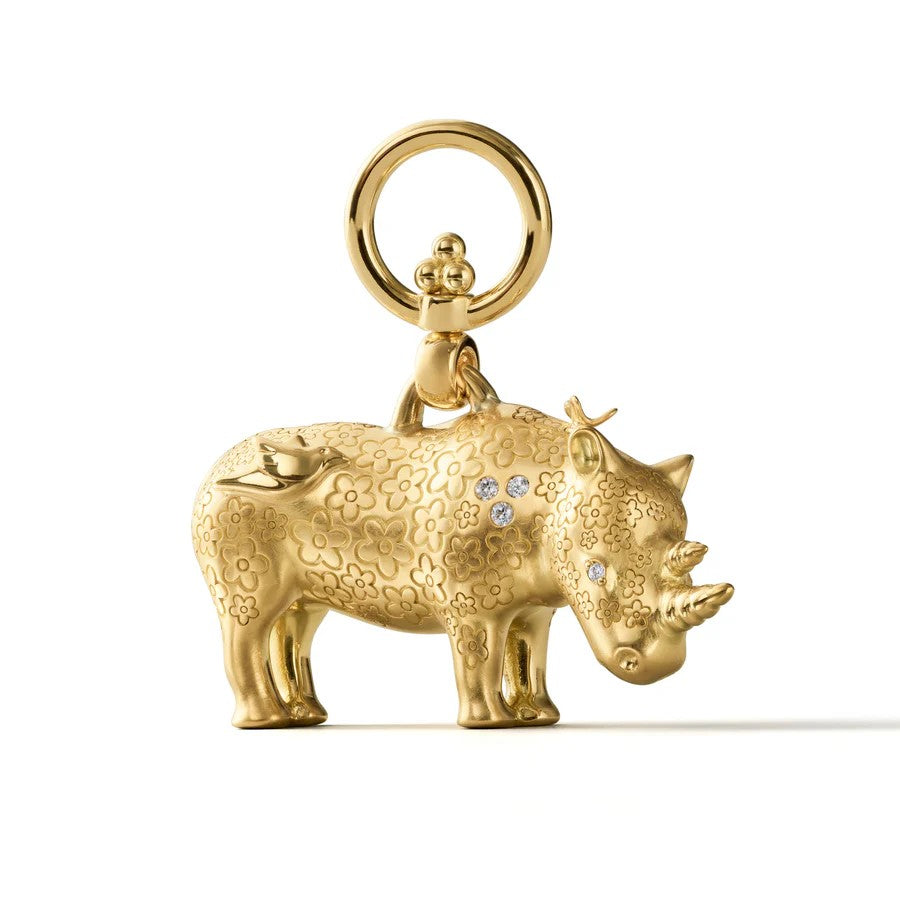 Large Kifaru Rhino Pendant