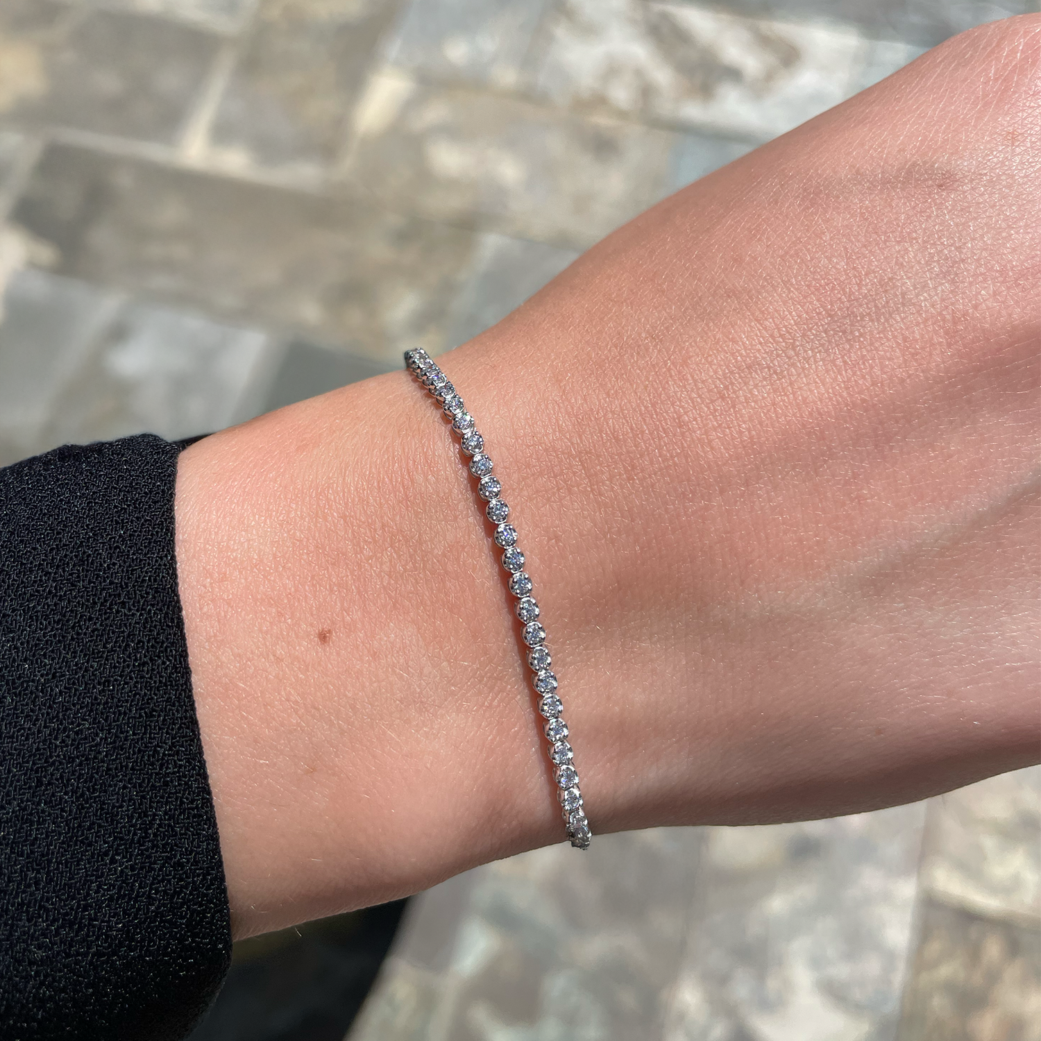 0.96ctw Round Diamond Tennis Bracelet