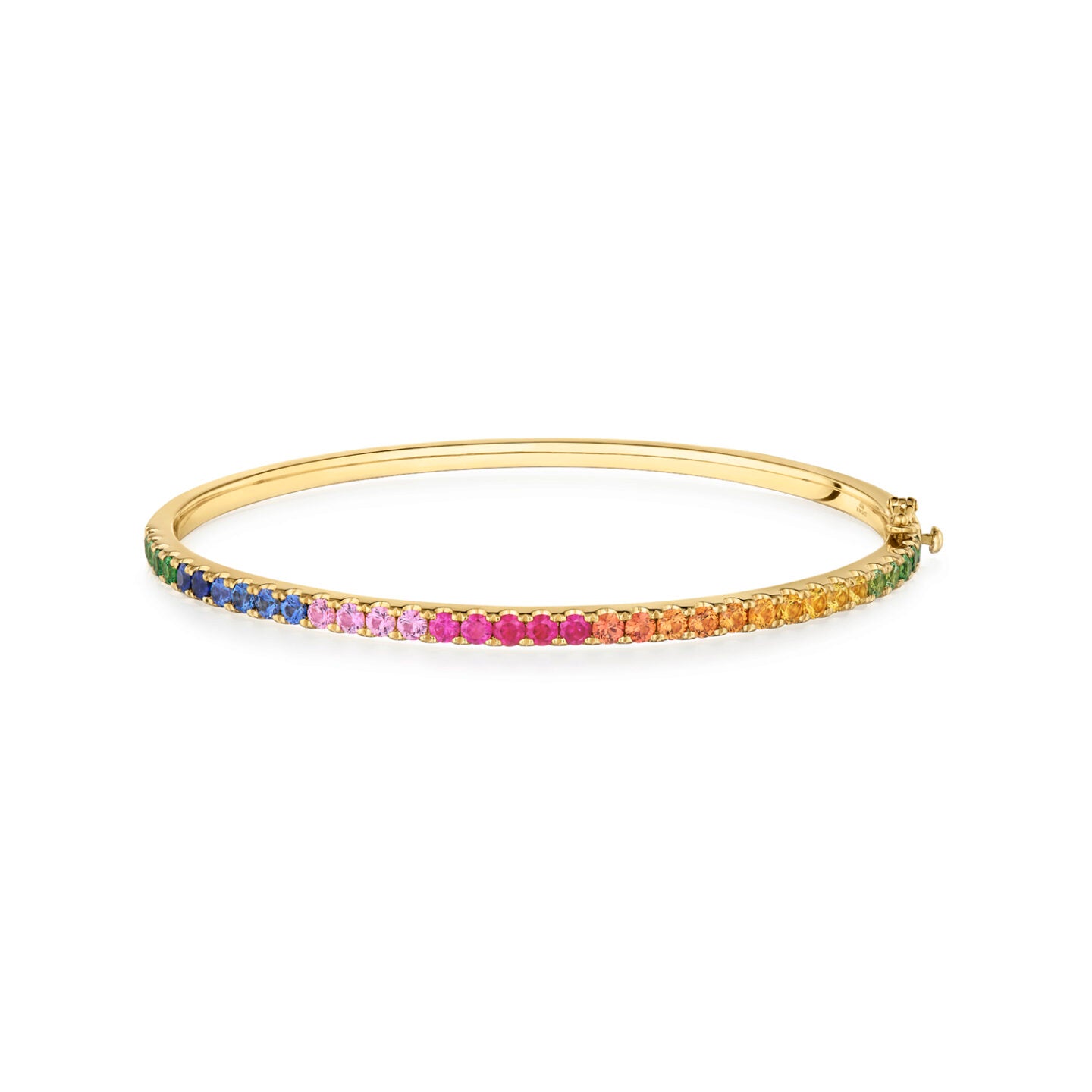 Bangle with Rainbow Sapphires