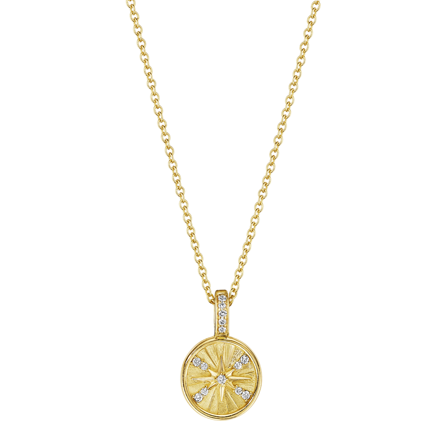 Petite Starburst Medallion Necklace