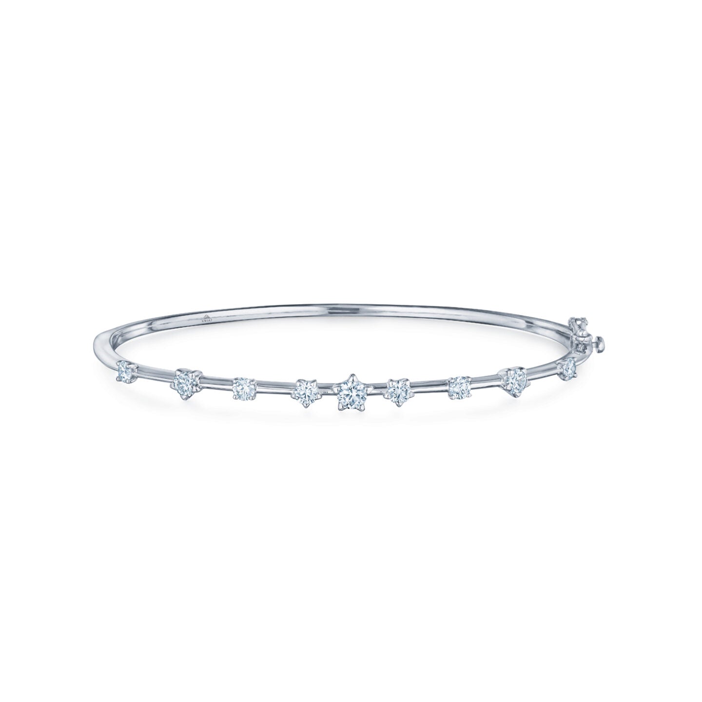 Starry Night Bangle with Star-Set Diamonds