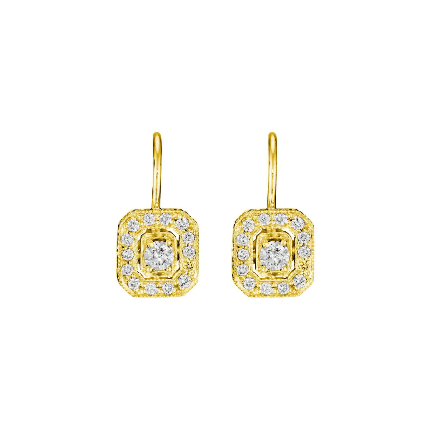 Classic Emerald Shape Earrings