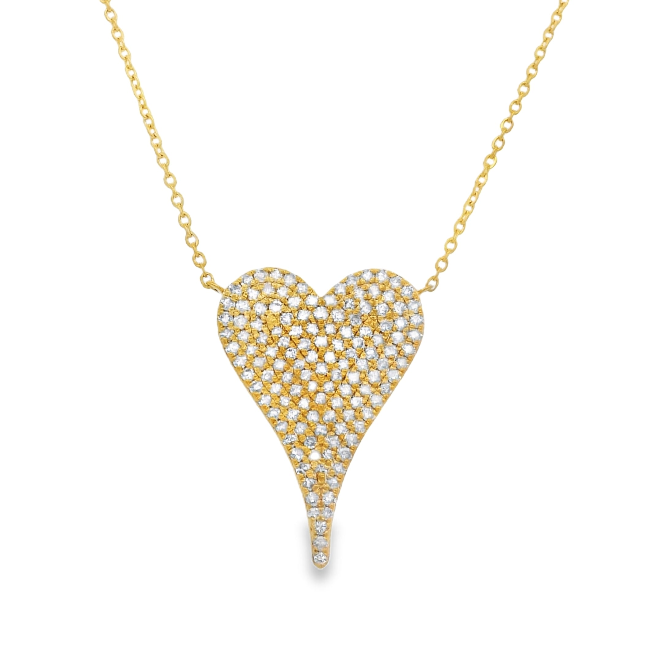Pavé Diamond Heart Necklace