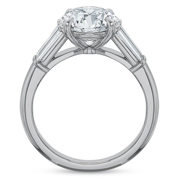 Classic Tapered Baguette Engagement Ring Mounting