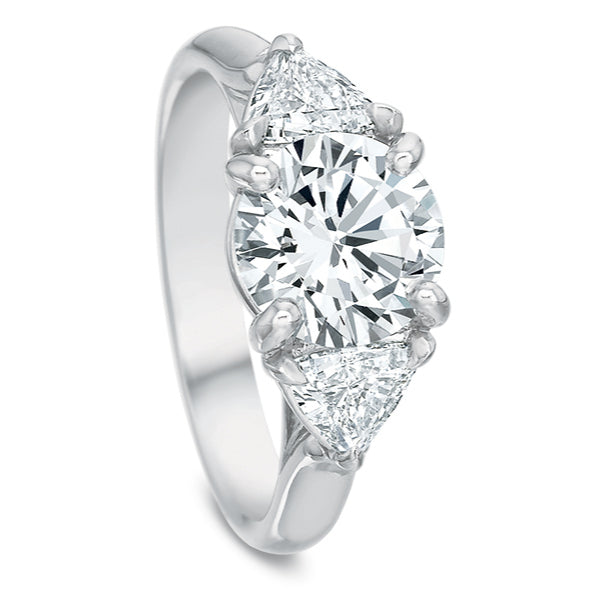 Flush Fit Trillion Side Stone Mounting