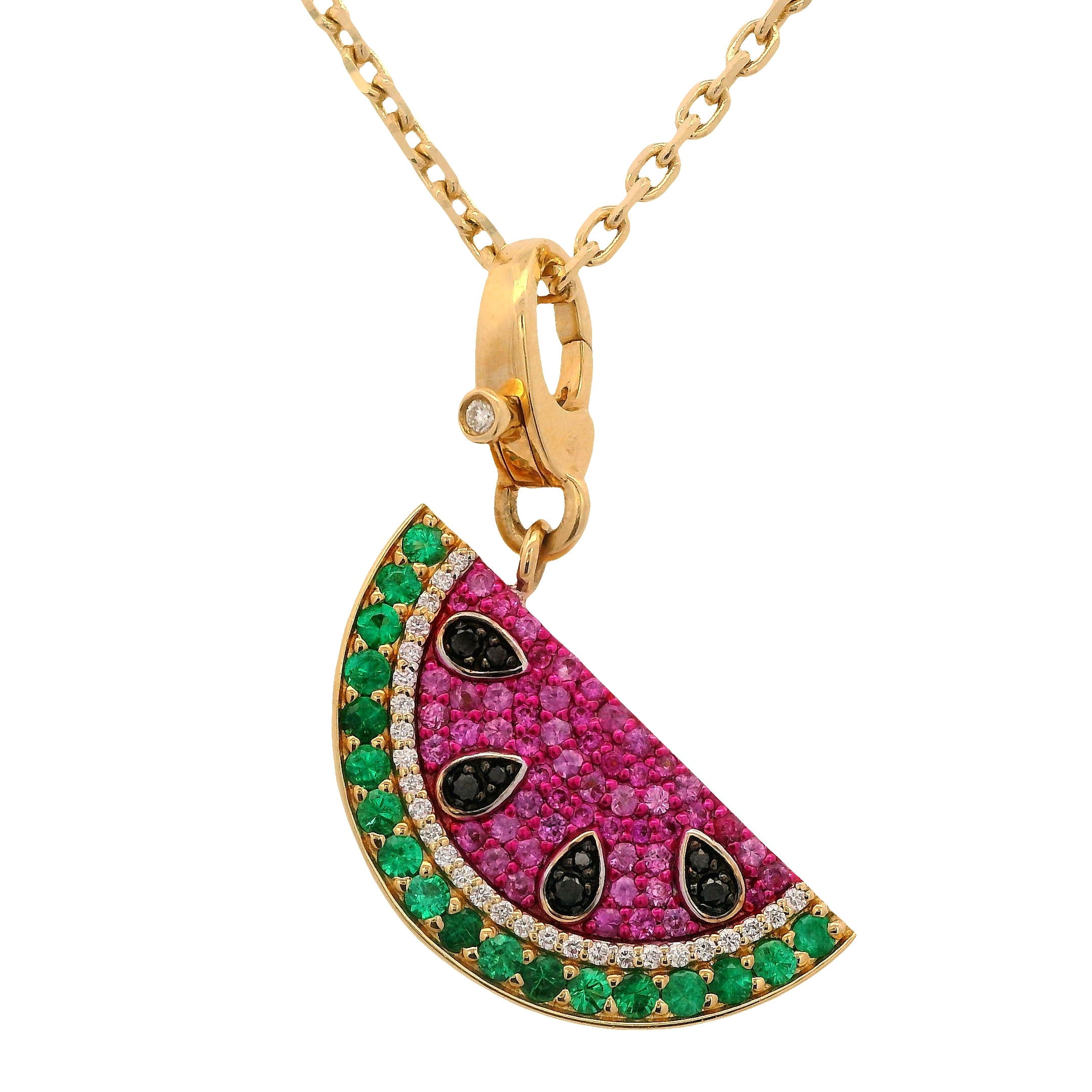 Watermelon and Lemon Duo Pendant