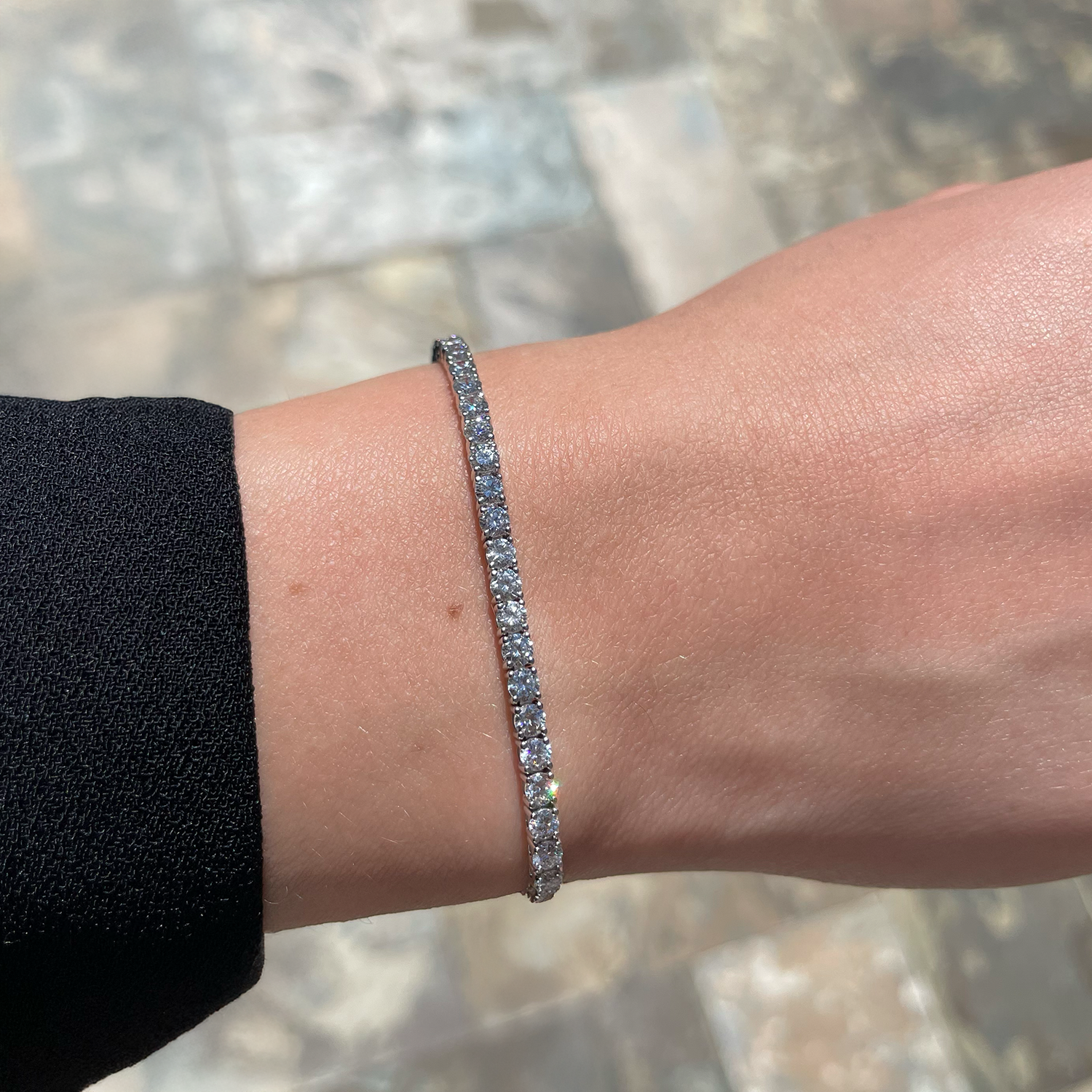 3.97ctw Round Diamond Tennis Bracelet