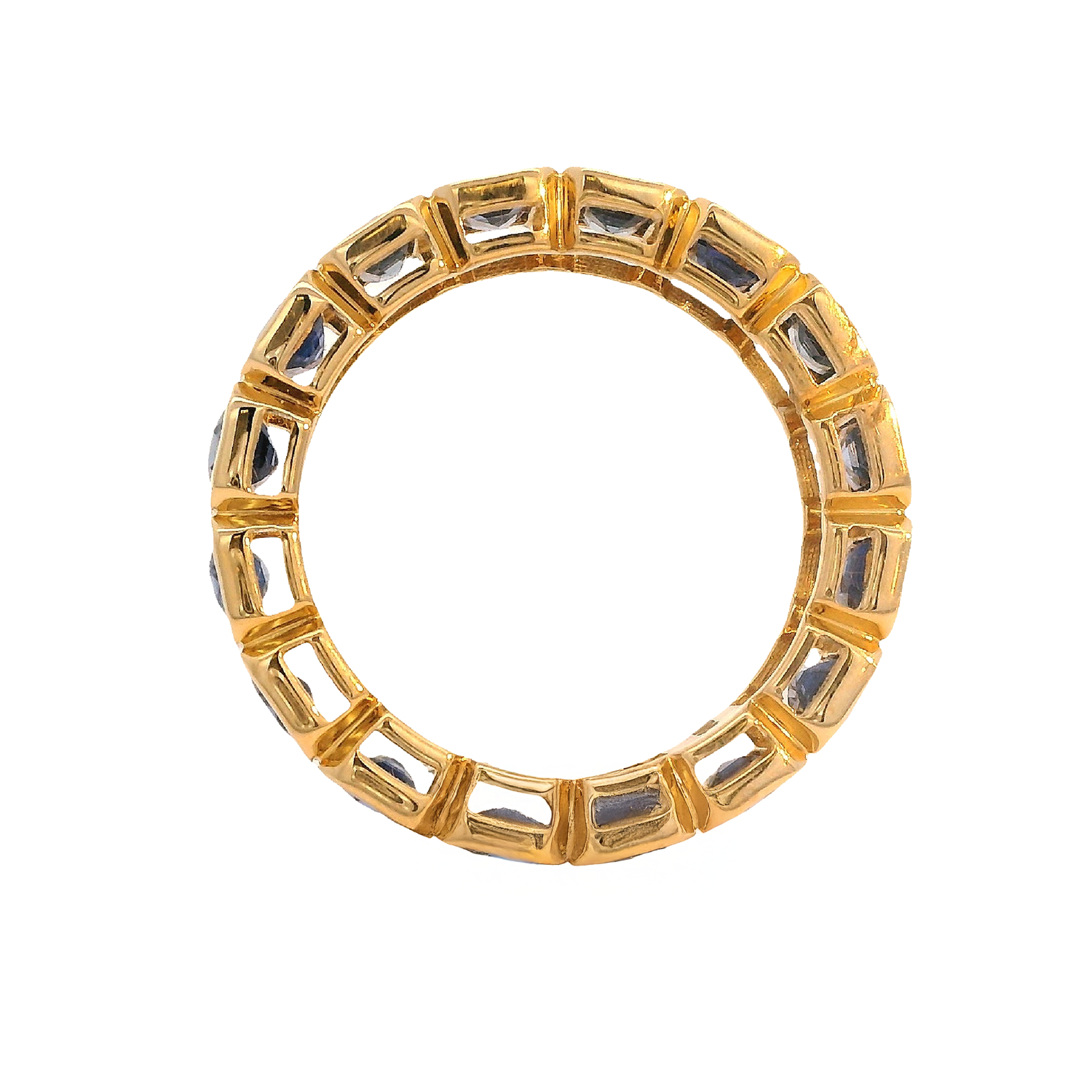 Blue Sapphire Eternity Band
