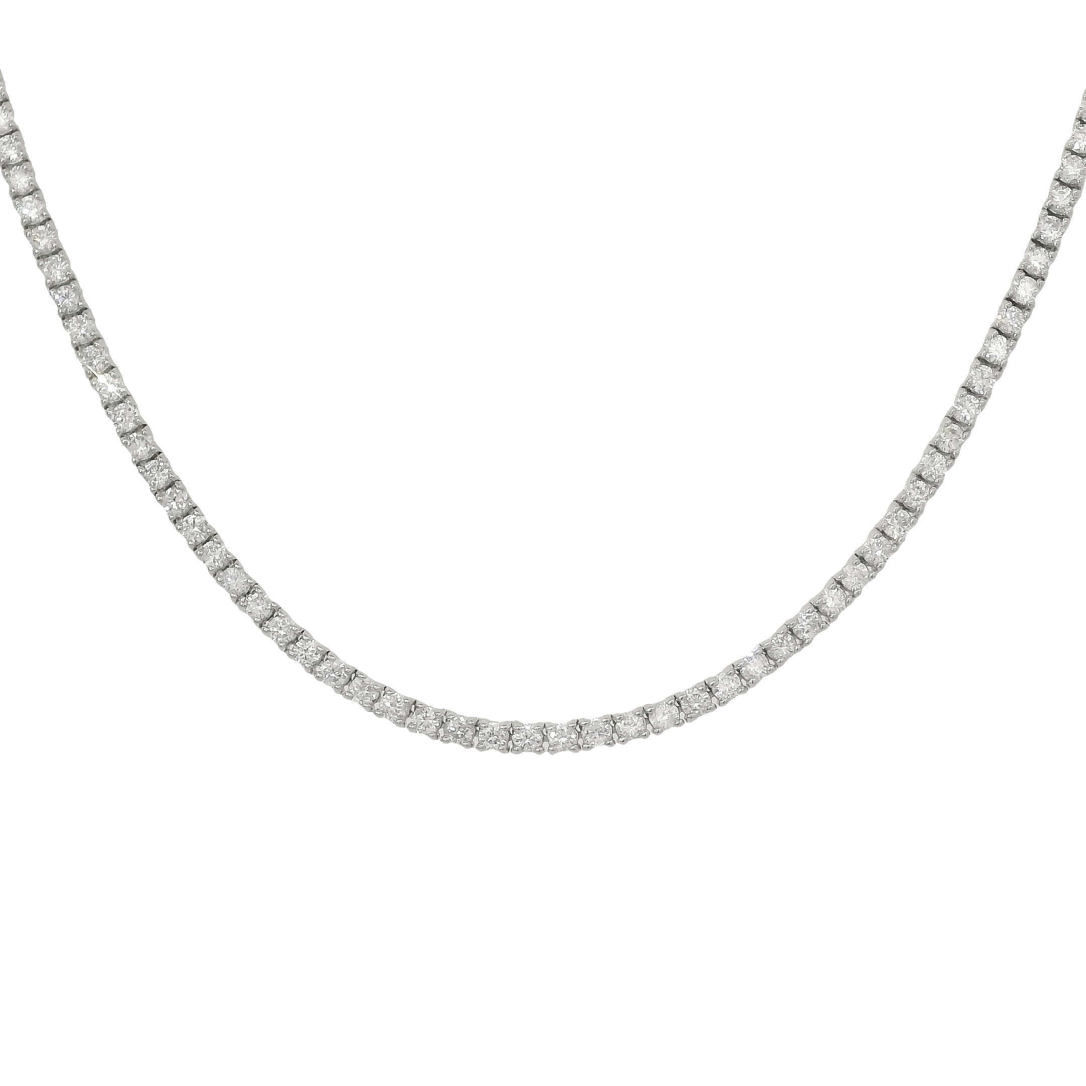 5.00ctw Four-Prong Diamond Tennis Necklace