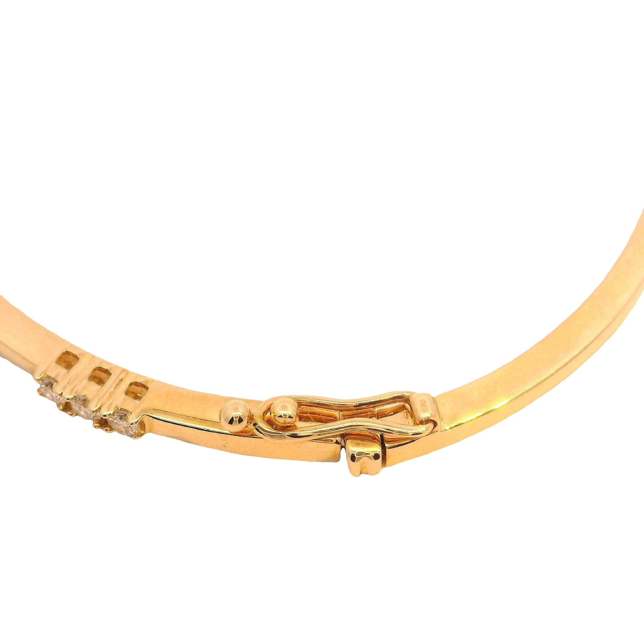 Triple Diamond Station Bangle