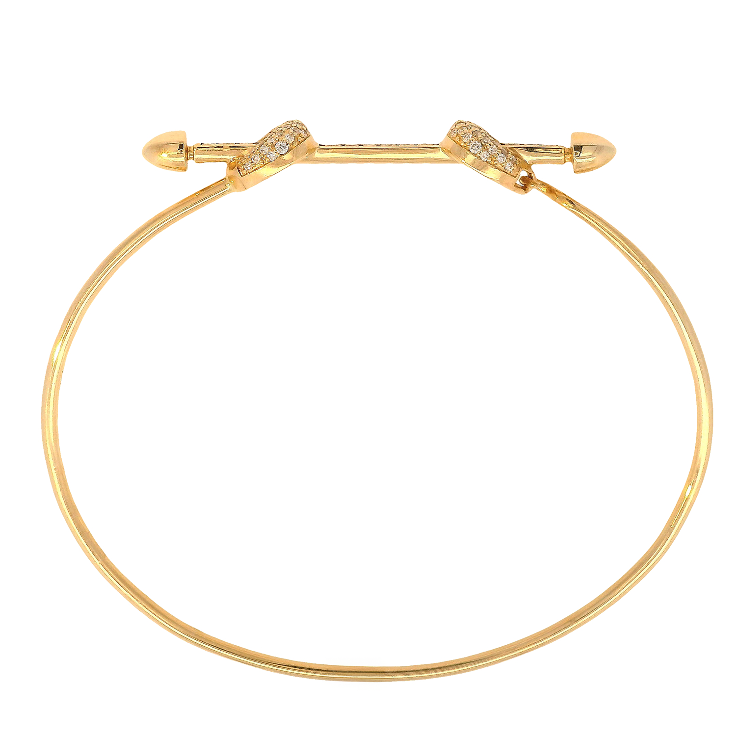 Barbed Wire Diamond Bangle