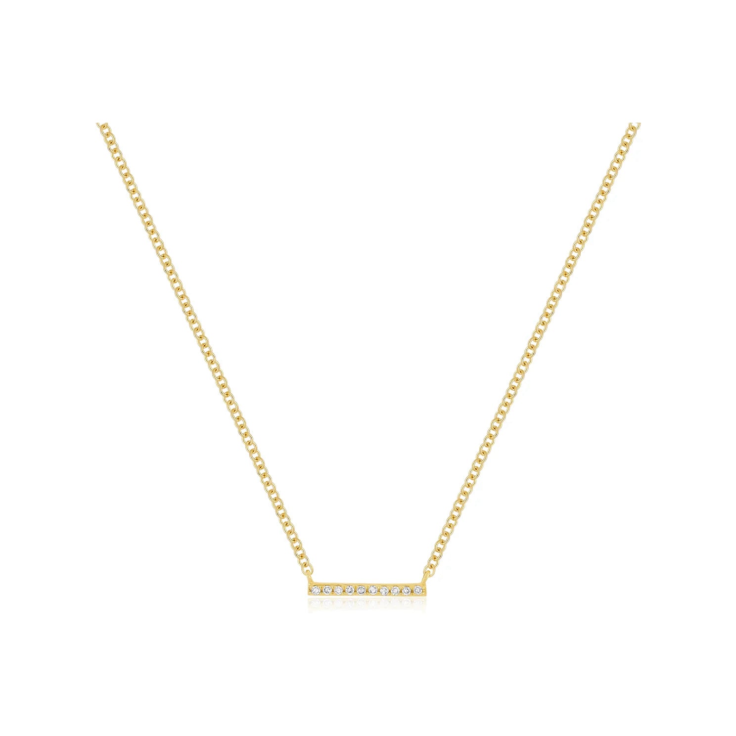 Diamond Mini Bar Necklace