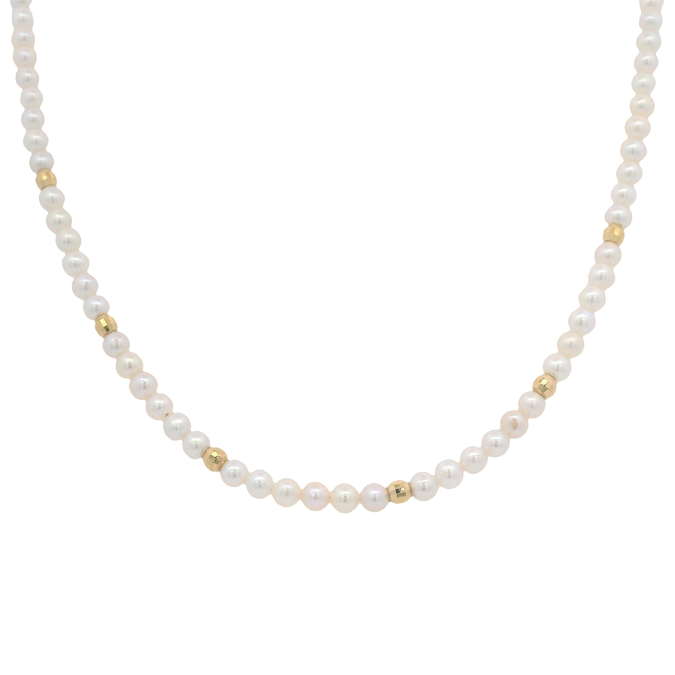 Delicate White Pearl Beaded Chain