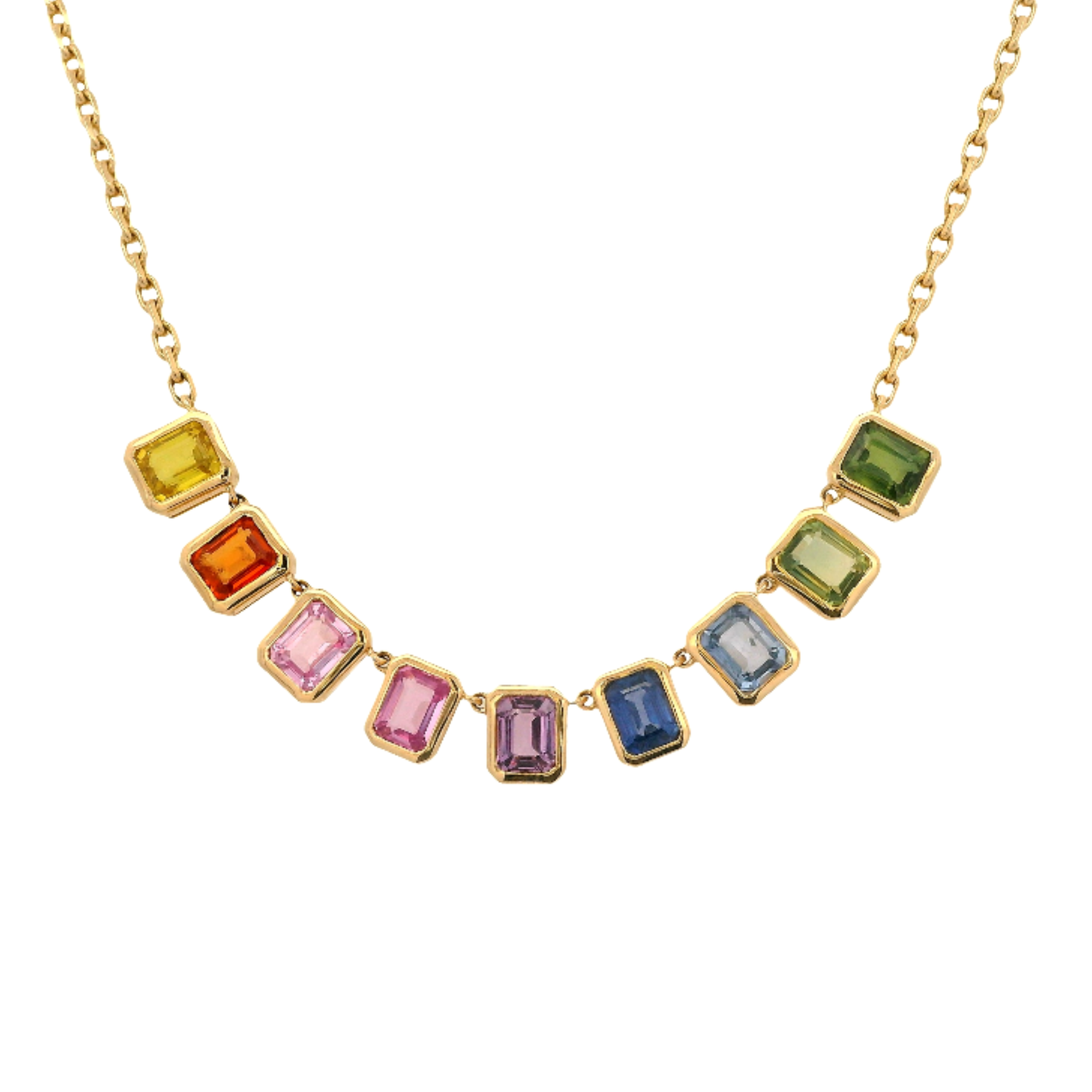 Rainbow Dangle Necklace