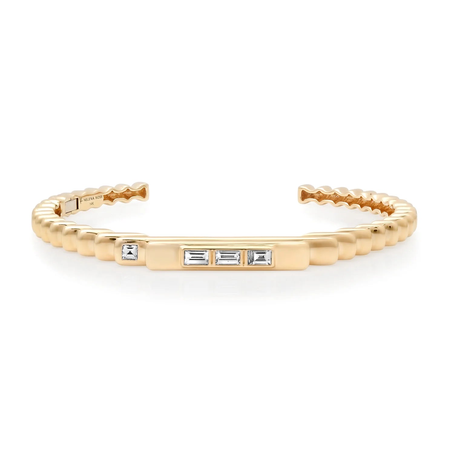 Fluted Diamond Cuff