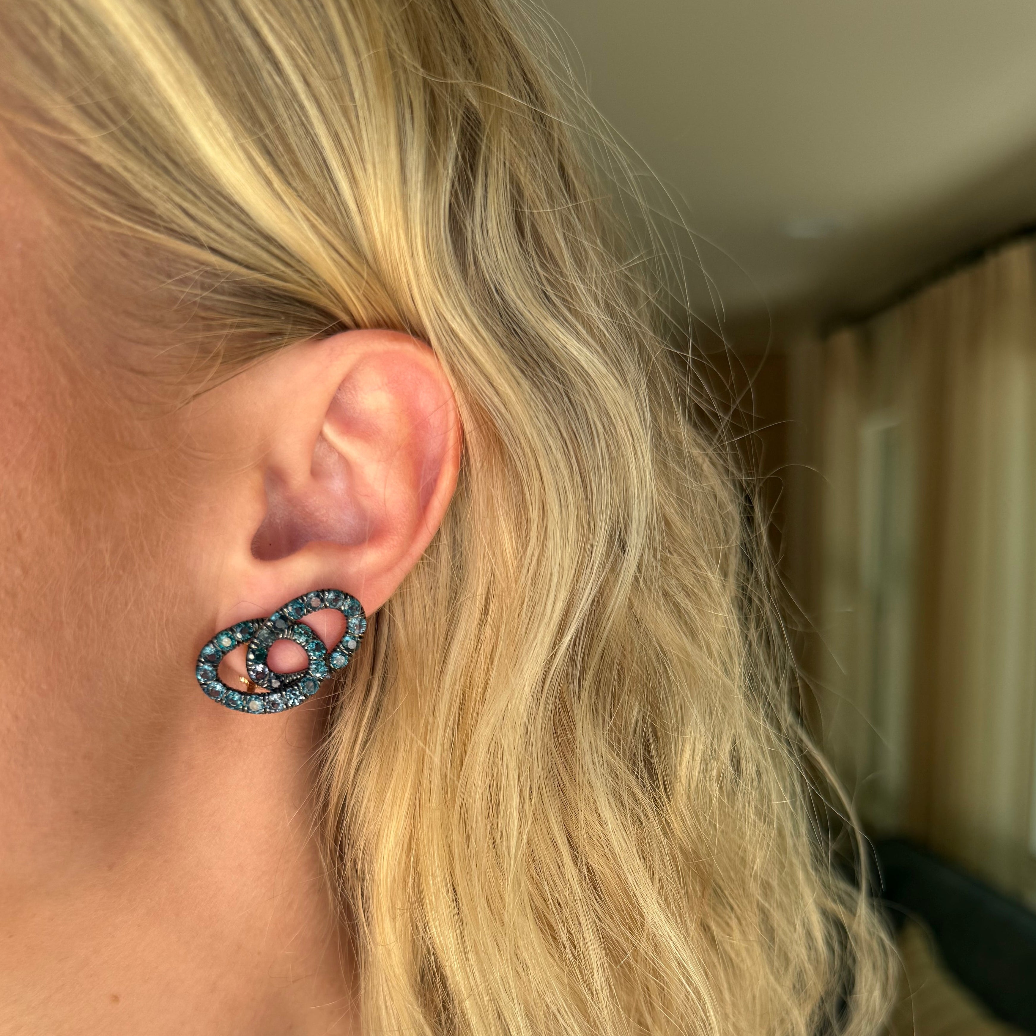 Vintage Pomellato Tourmaline Ear Crawlers