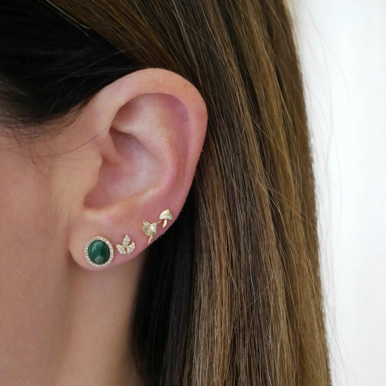 Mini Magic Mushroom Stud Earrings