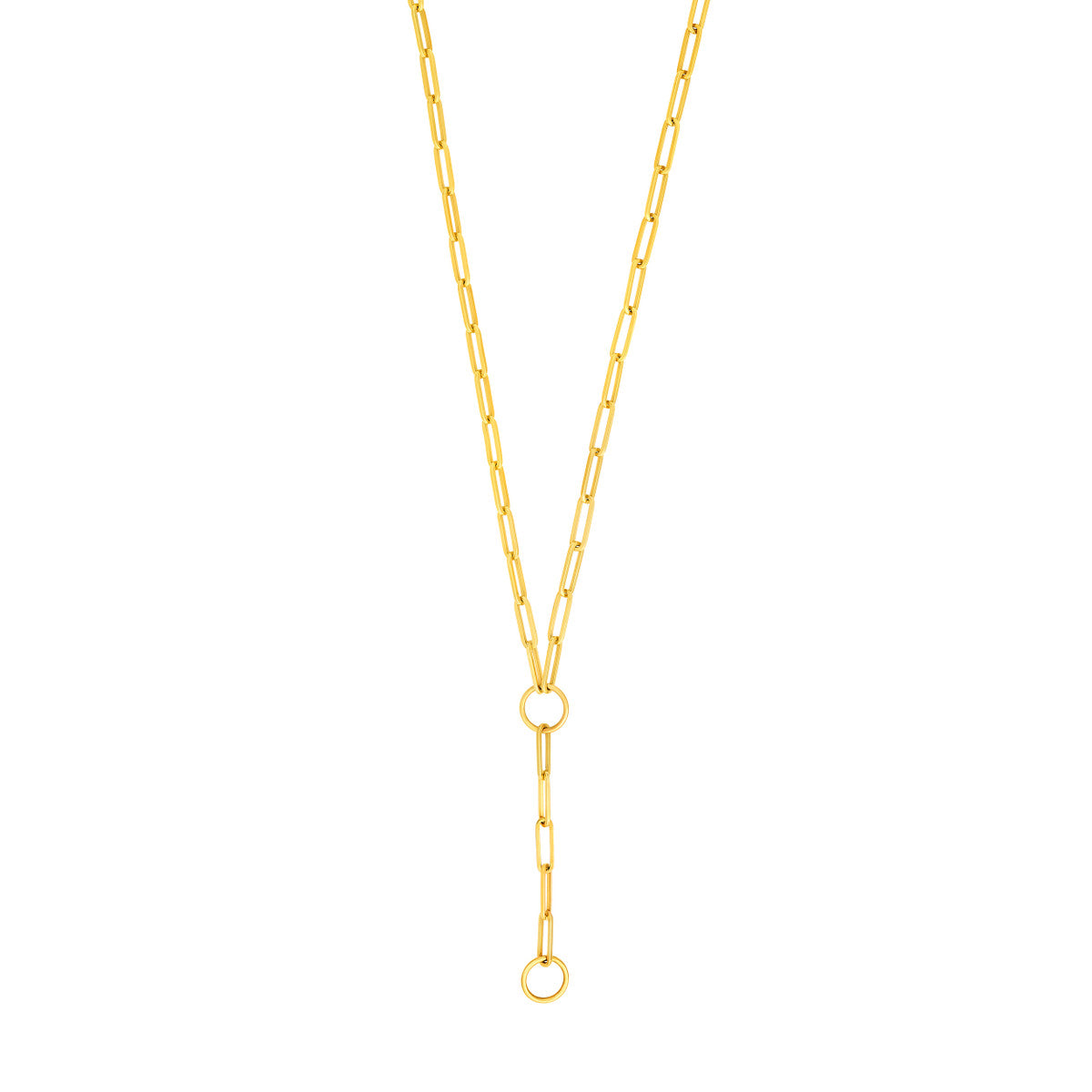 Paperclip Enhancer Lariat Necklace