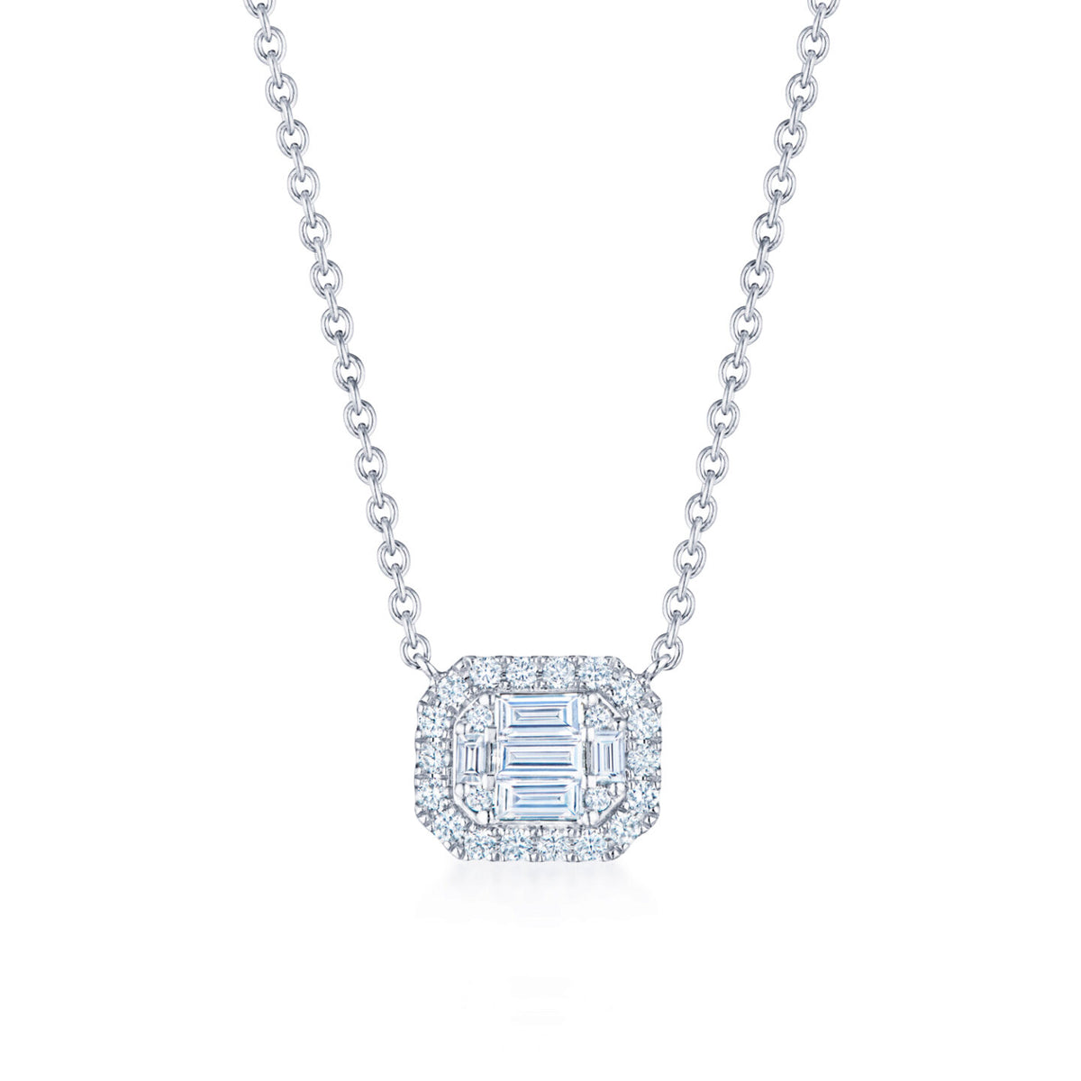 Sunburst Diamond Pendant Necklace