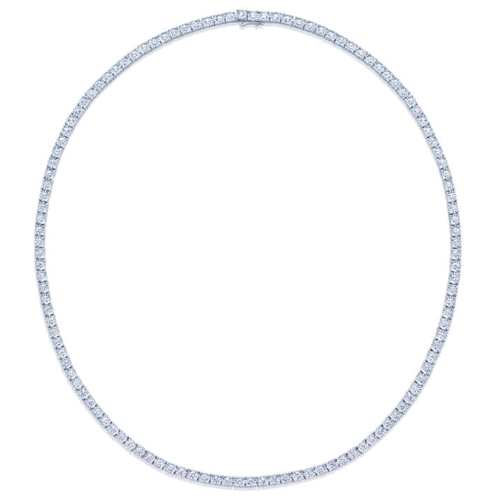 3.71ctw Sunburst Diamond Line Necklace