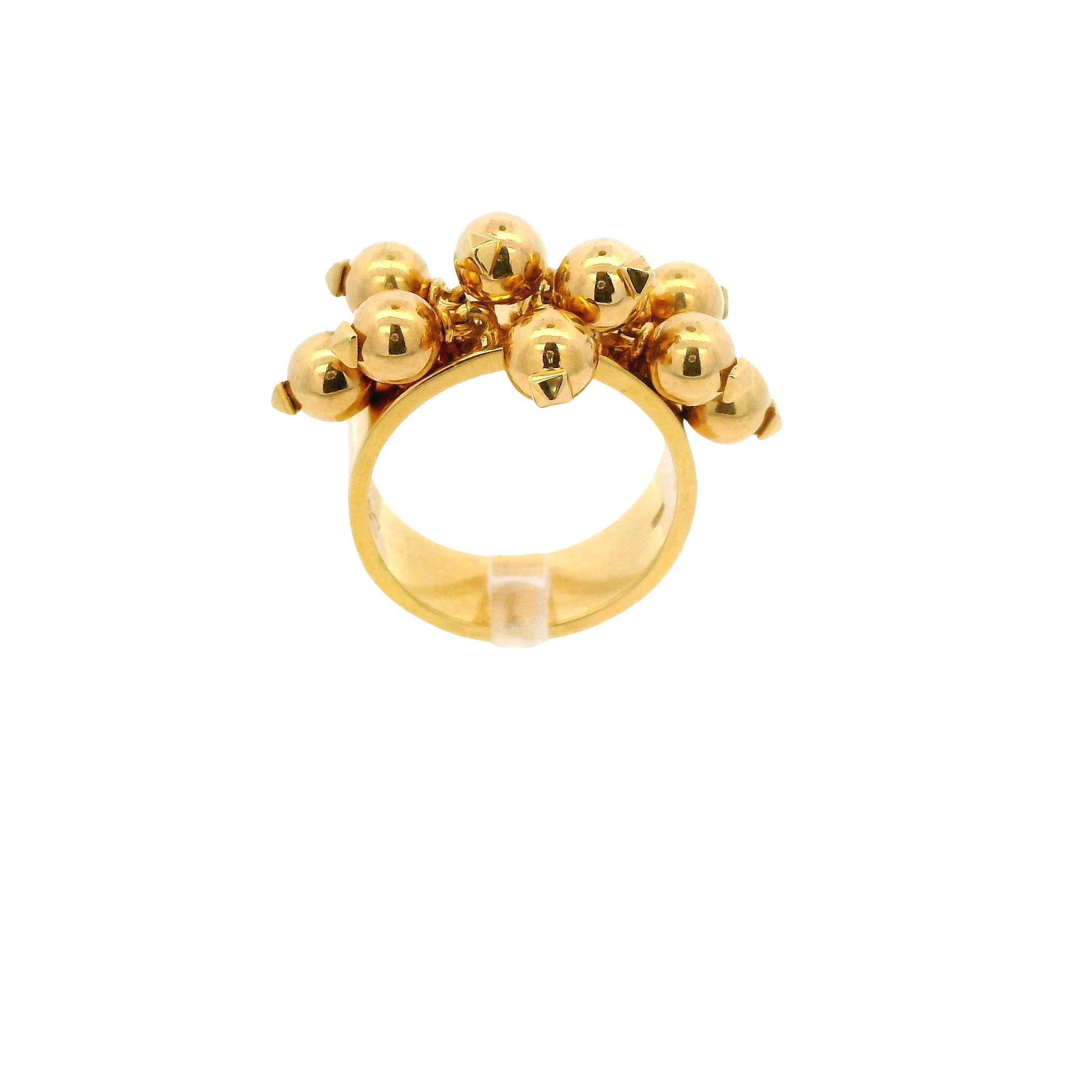 Vintage Ball & Pyramid Dangle Ring