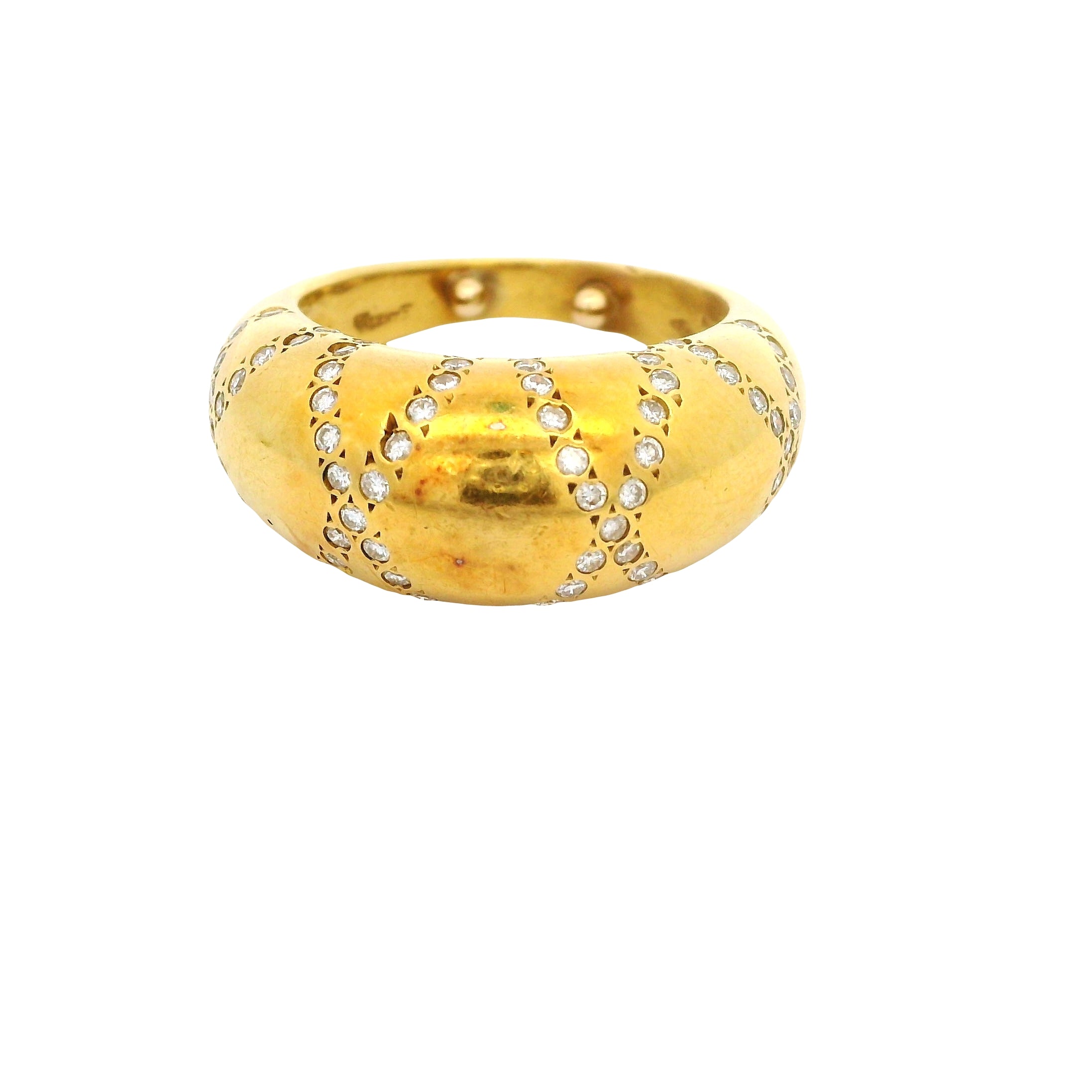 Vintage Pavé Diamond Dome Ring