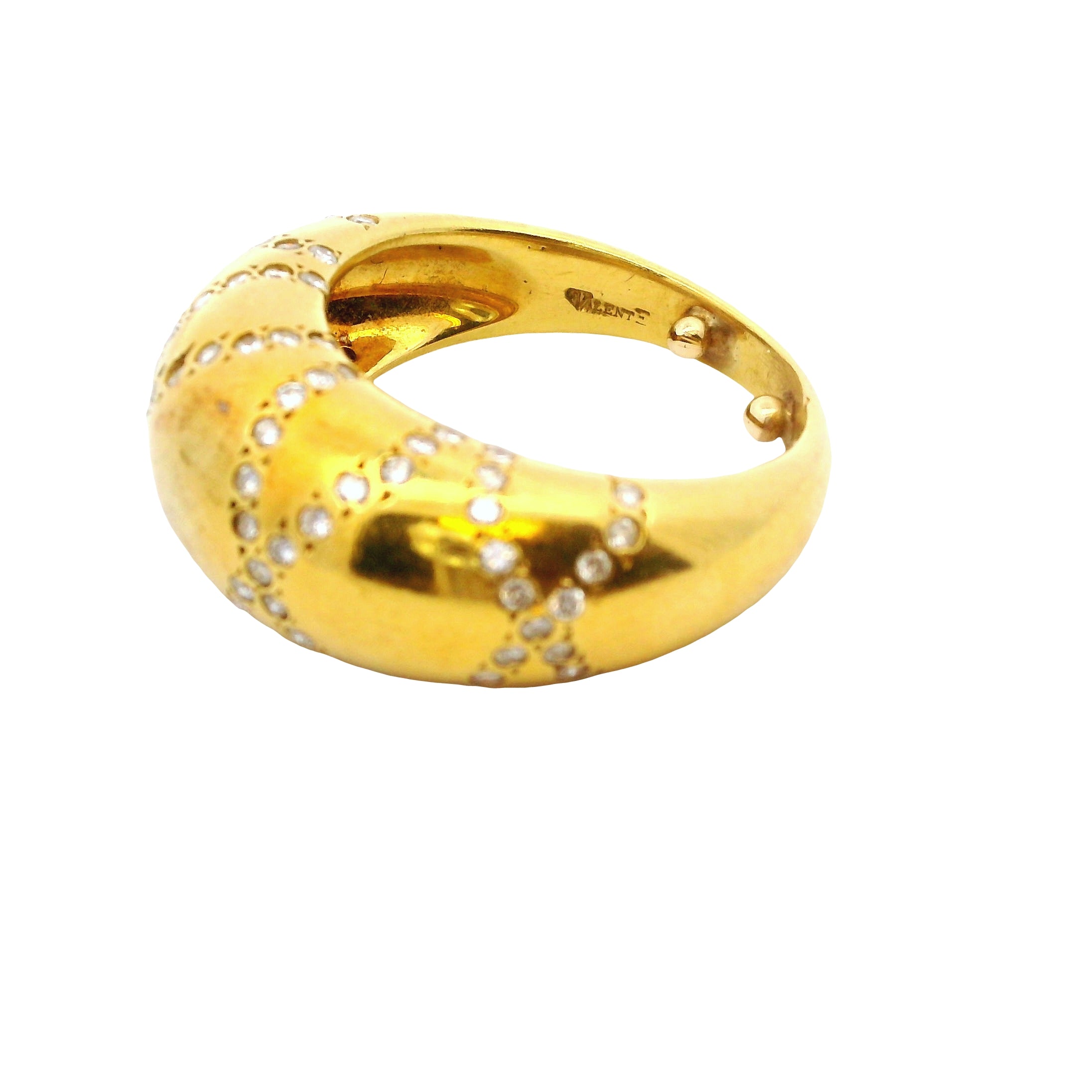 Vintage Pavé Diamond Dome Ring