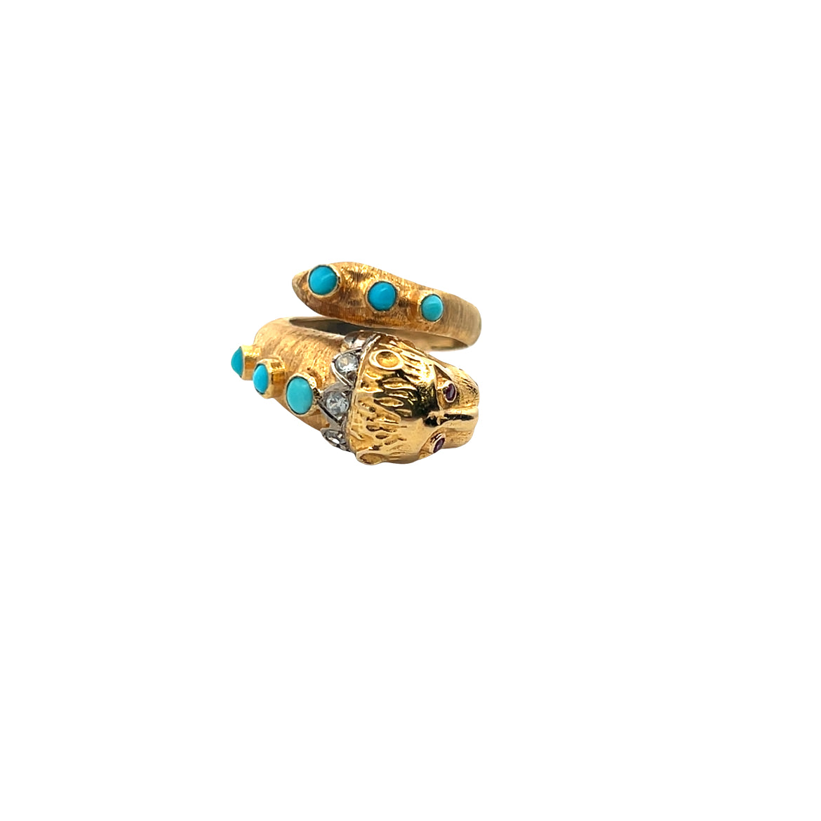 Vintage Lion Wrap Ring