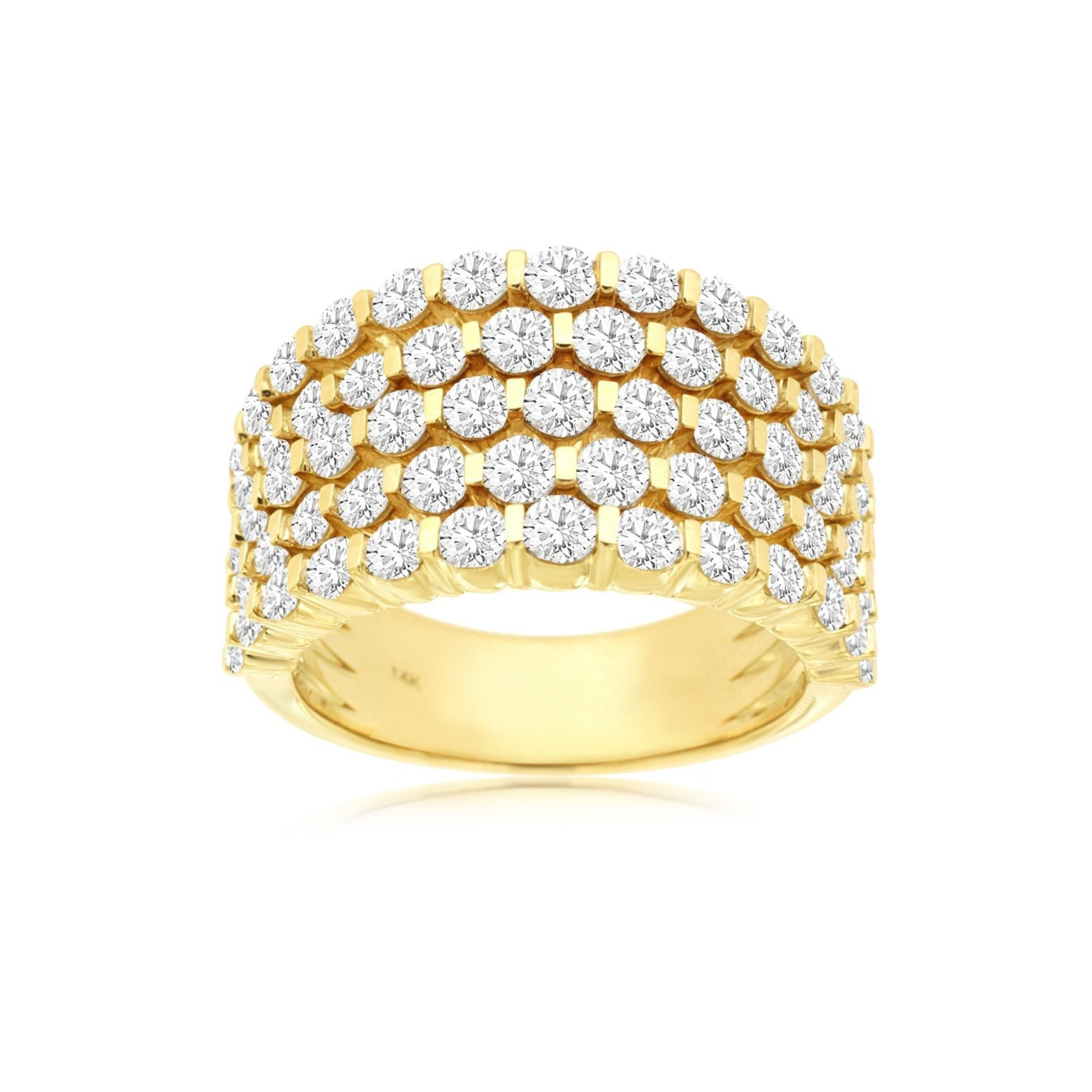 Five-Row Diamond Band
