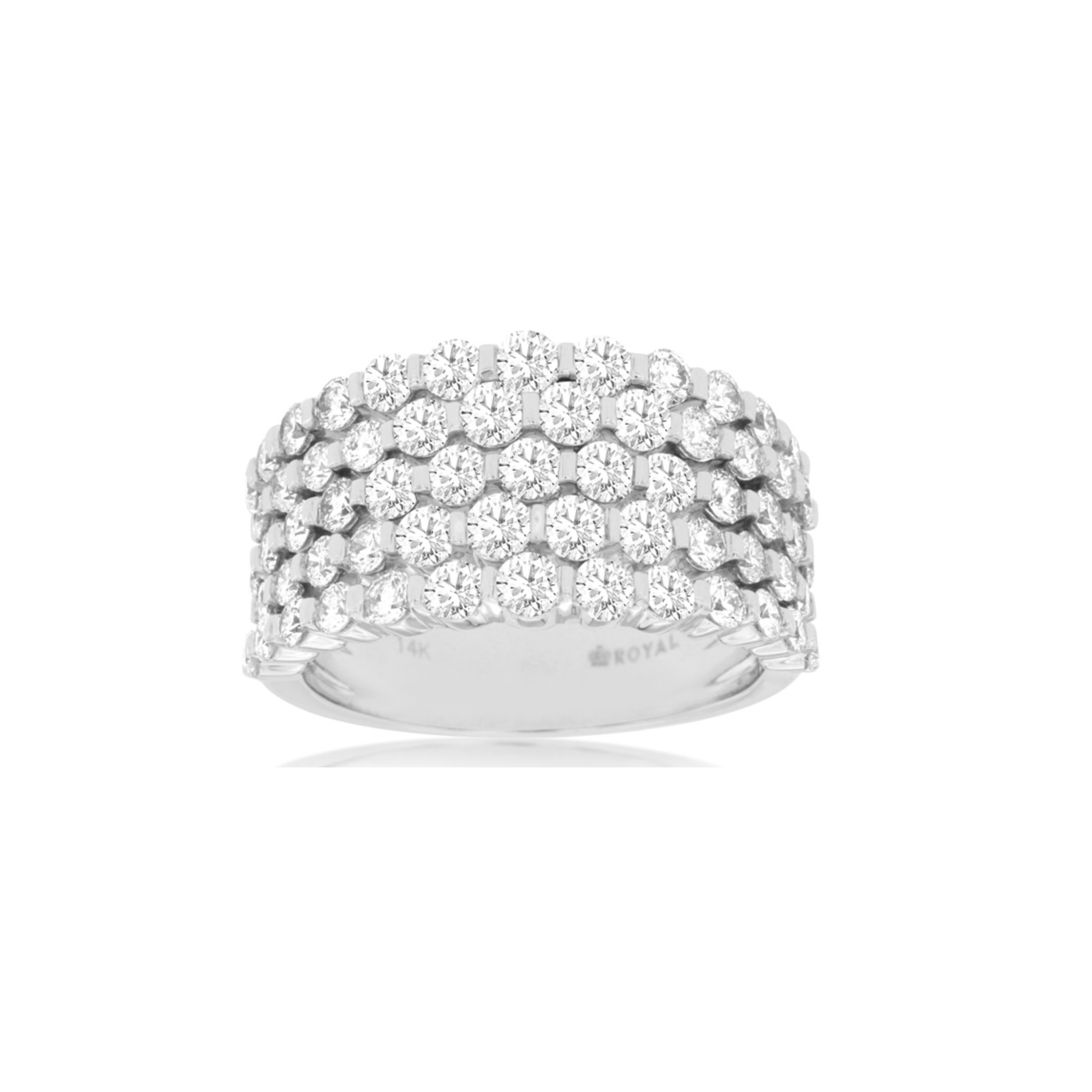 Five-Row Diamond Band