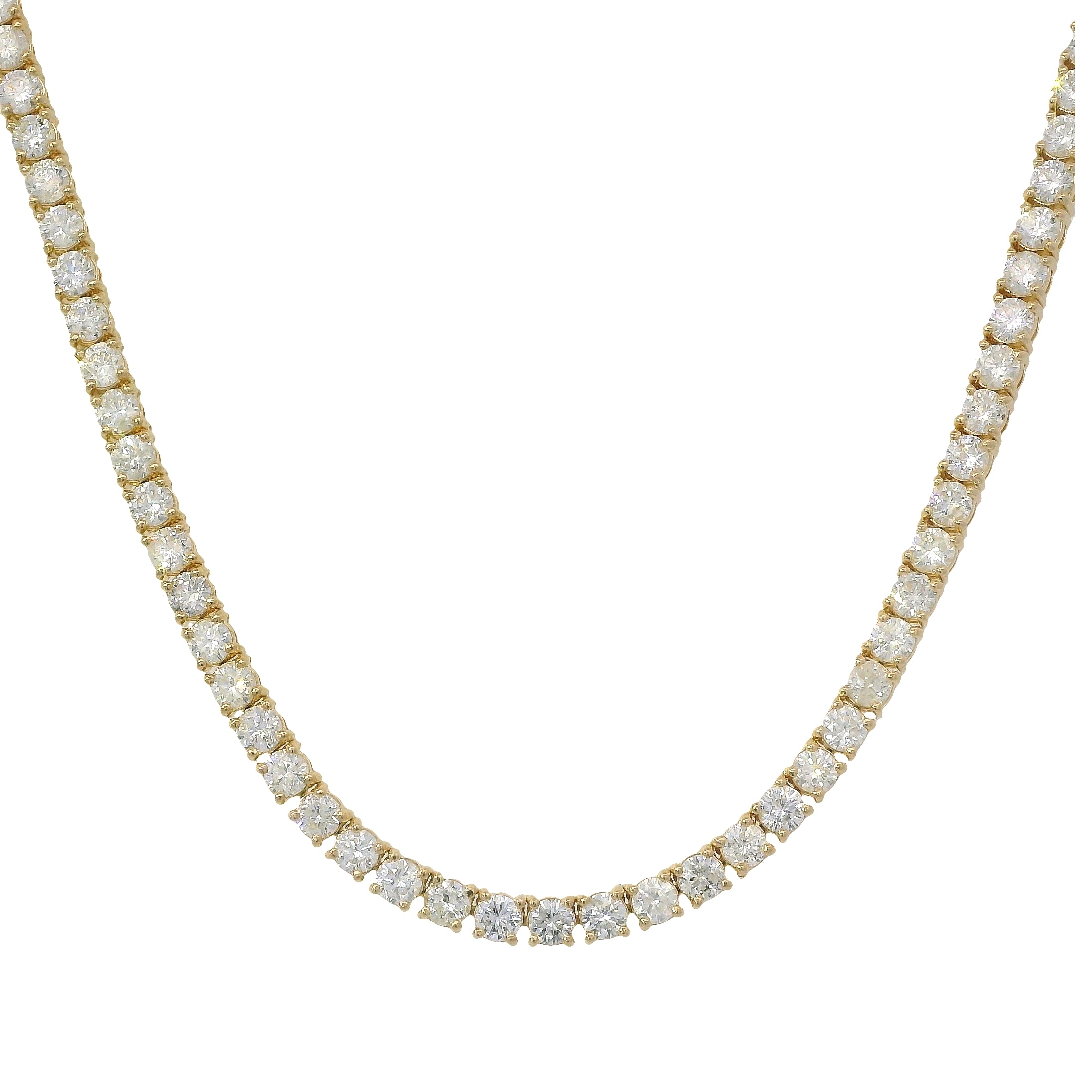 10.00ctw Four-Prong Diamond Tennis Necklace