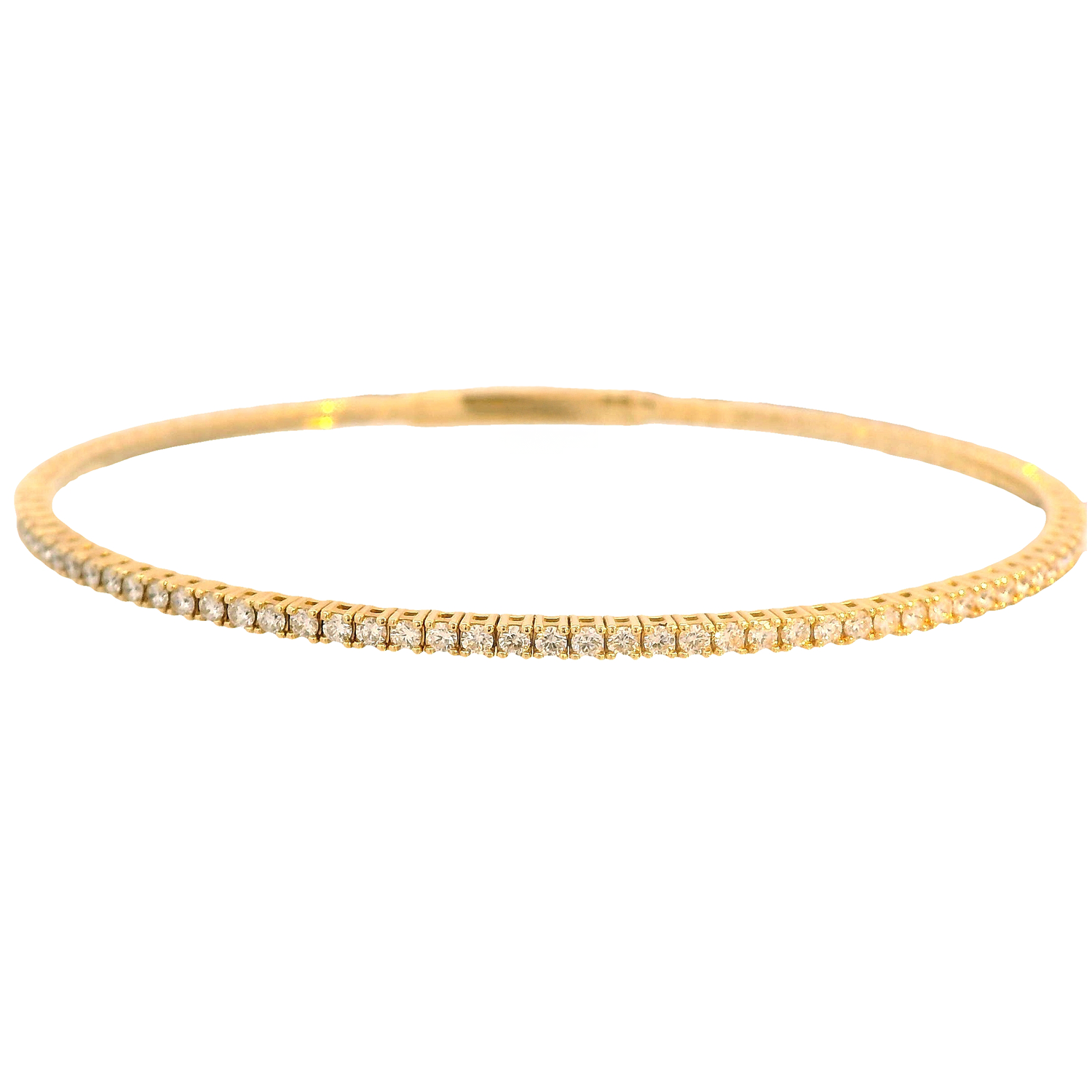 Round Diamond Flex Bangle