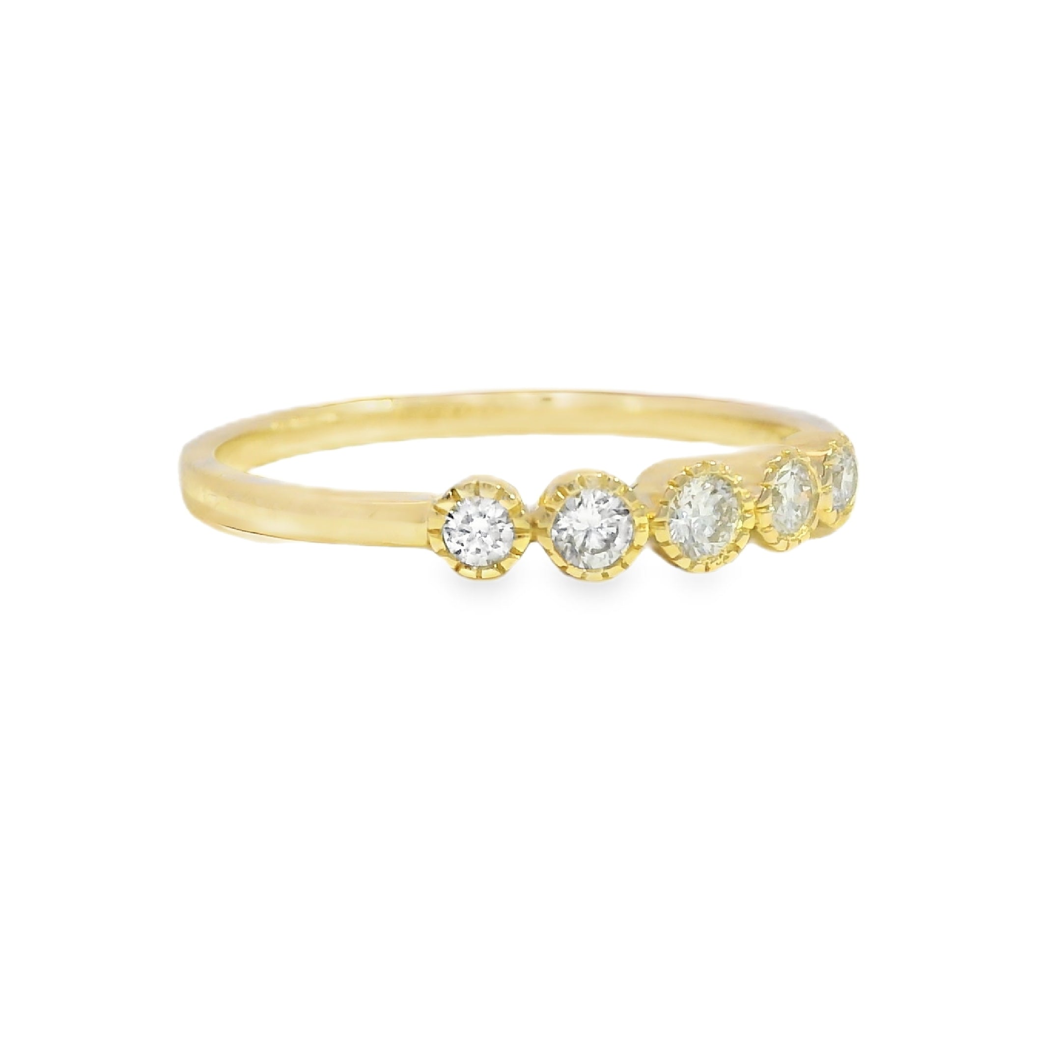 Milgrain Bezel Diamond Band