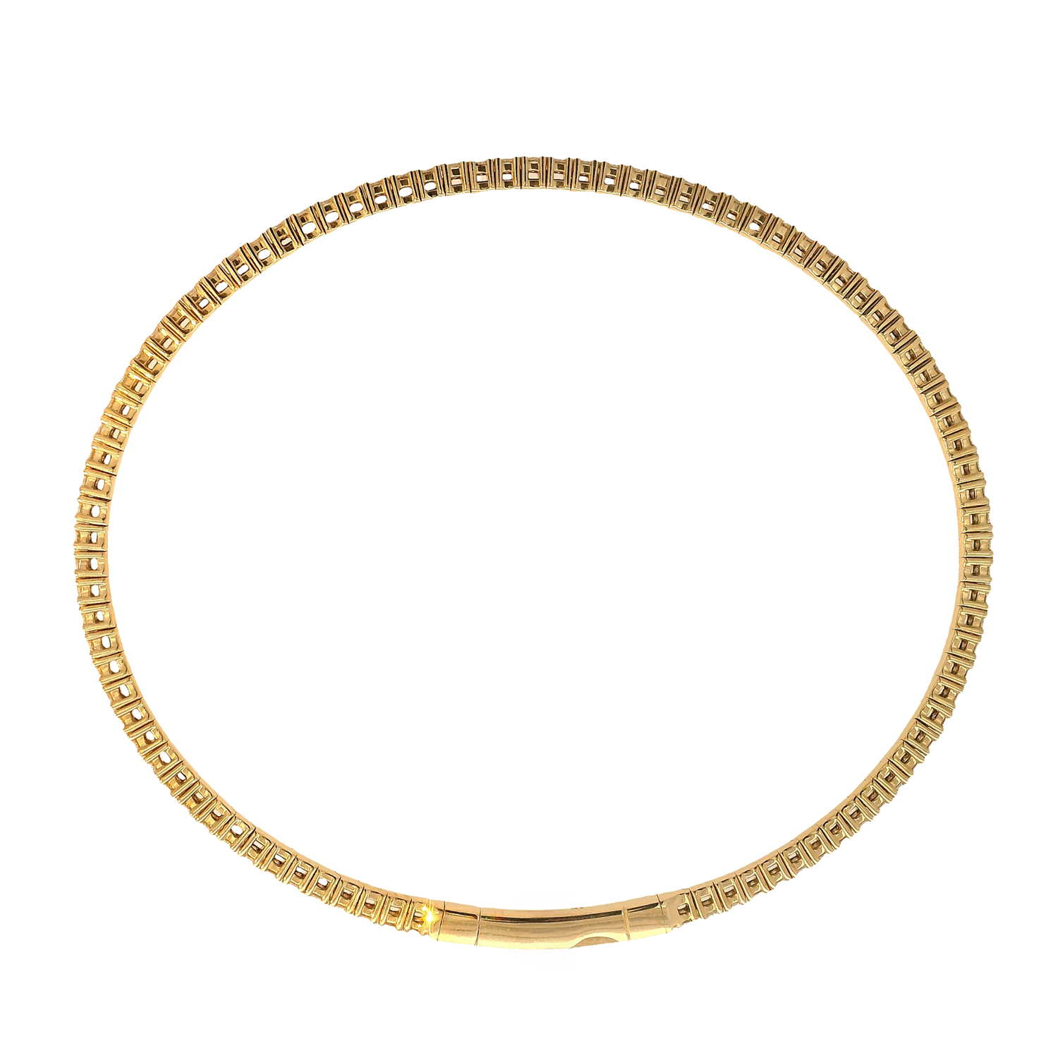 Round Diamond Flex Bangle