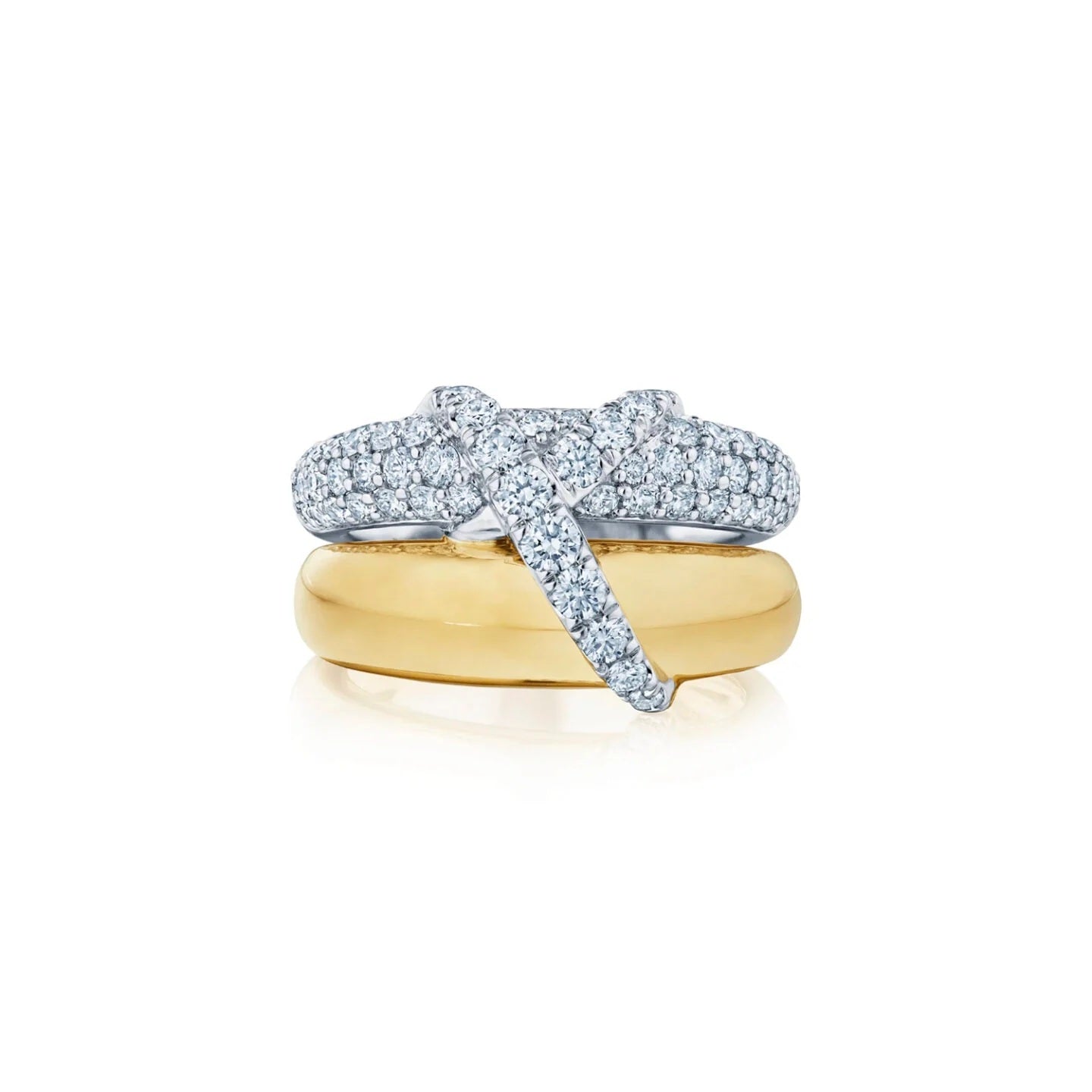 XO Diamond Stack Ring