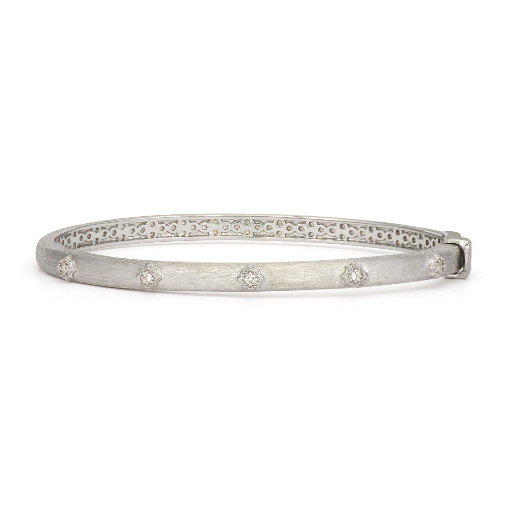 Sterling Silver Thin Star Bangle
