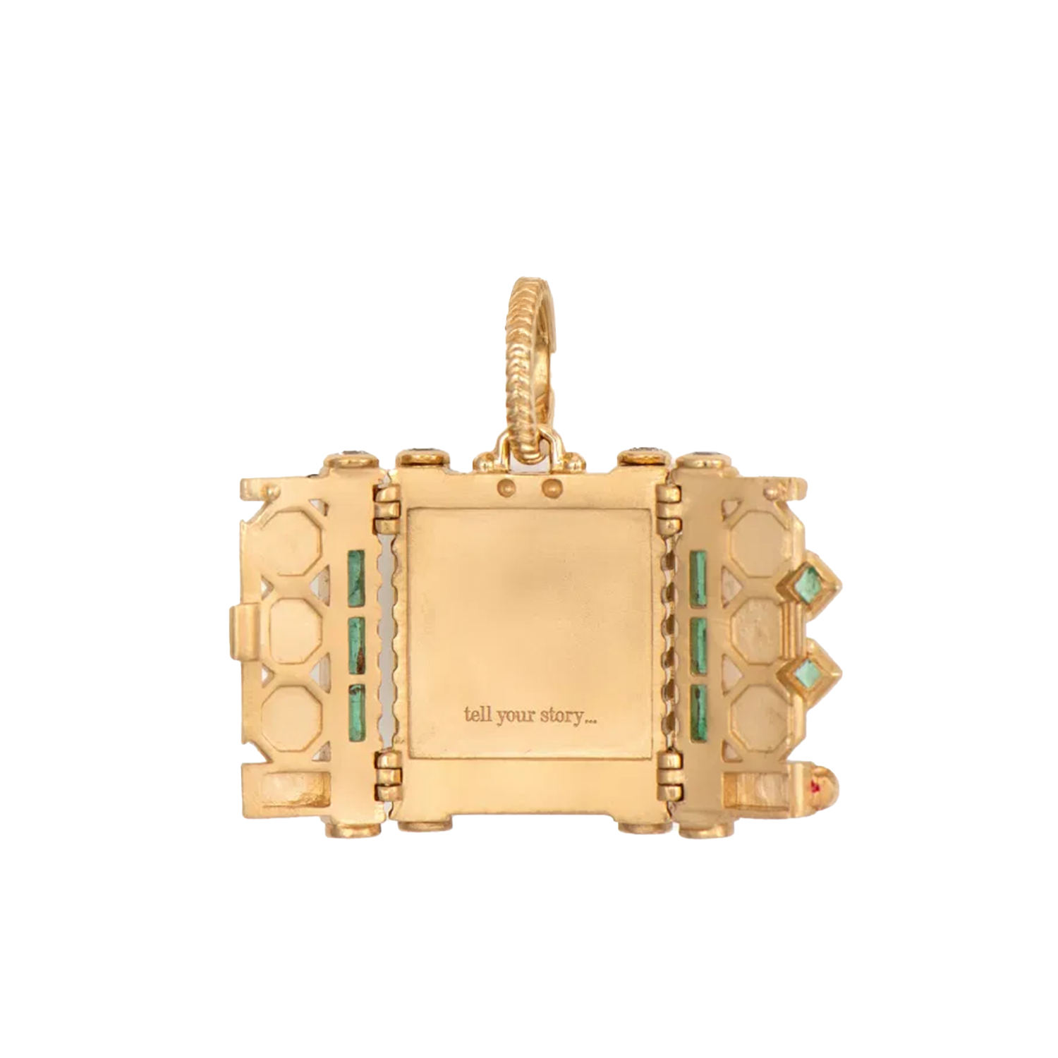 Ancient Balinese Emerald Door Pendant