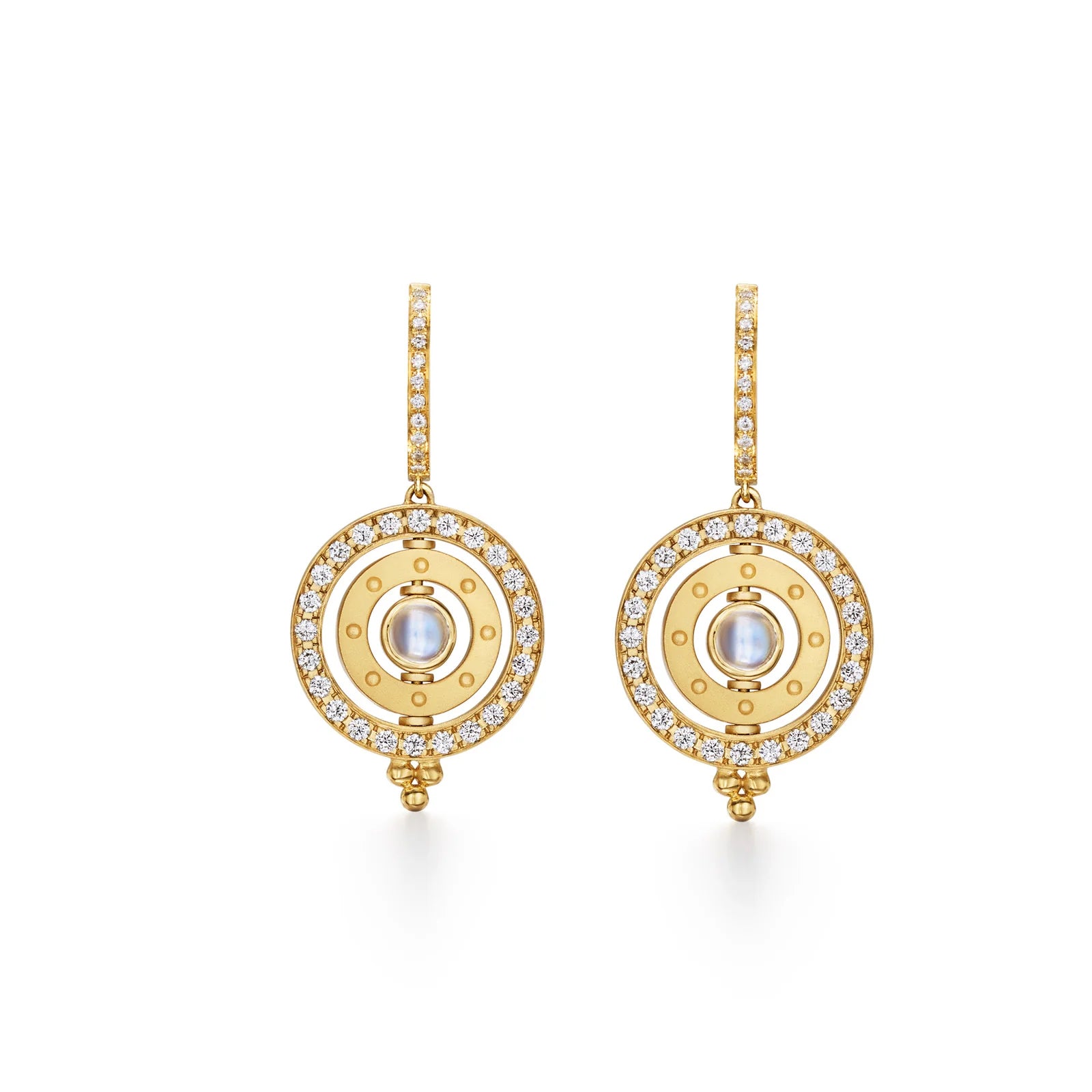Diamond Triple Orbit Earrings