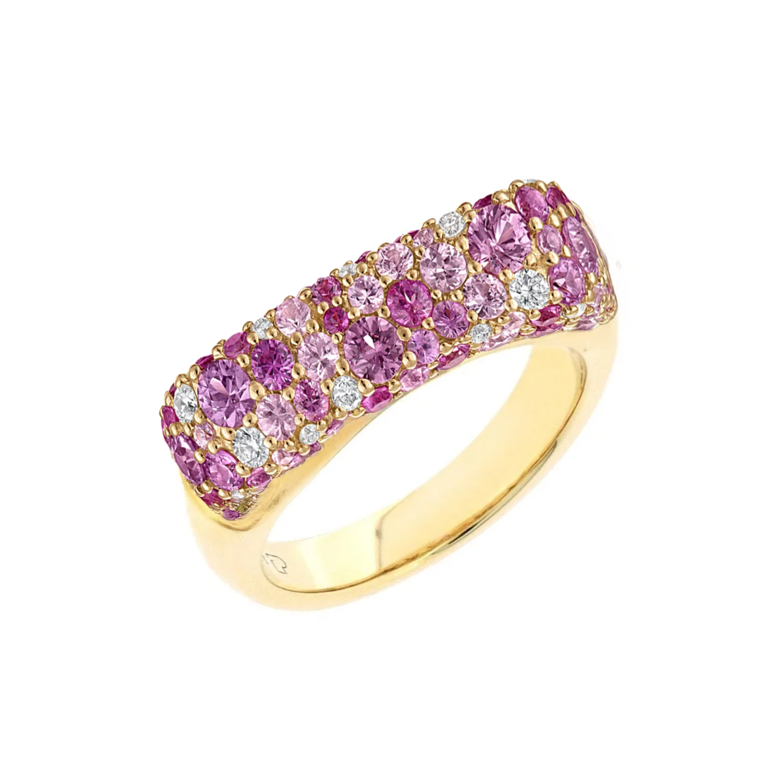 Pink Sparkle Stack Ring