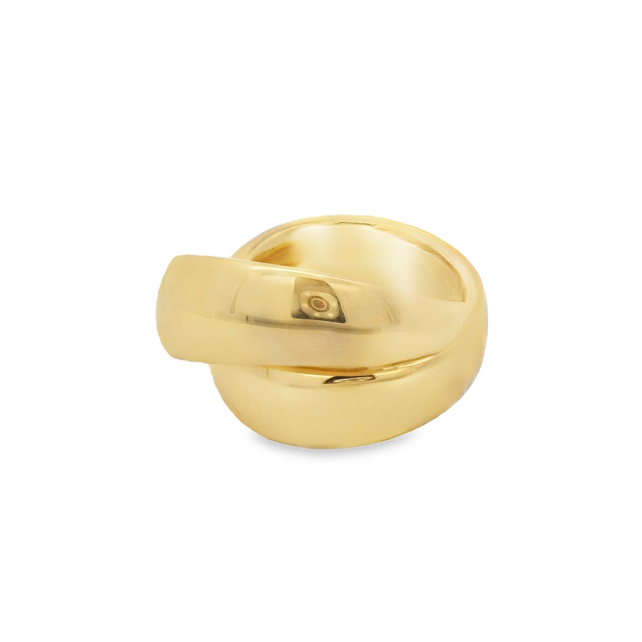 Gold Wide Rolling Ring