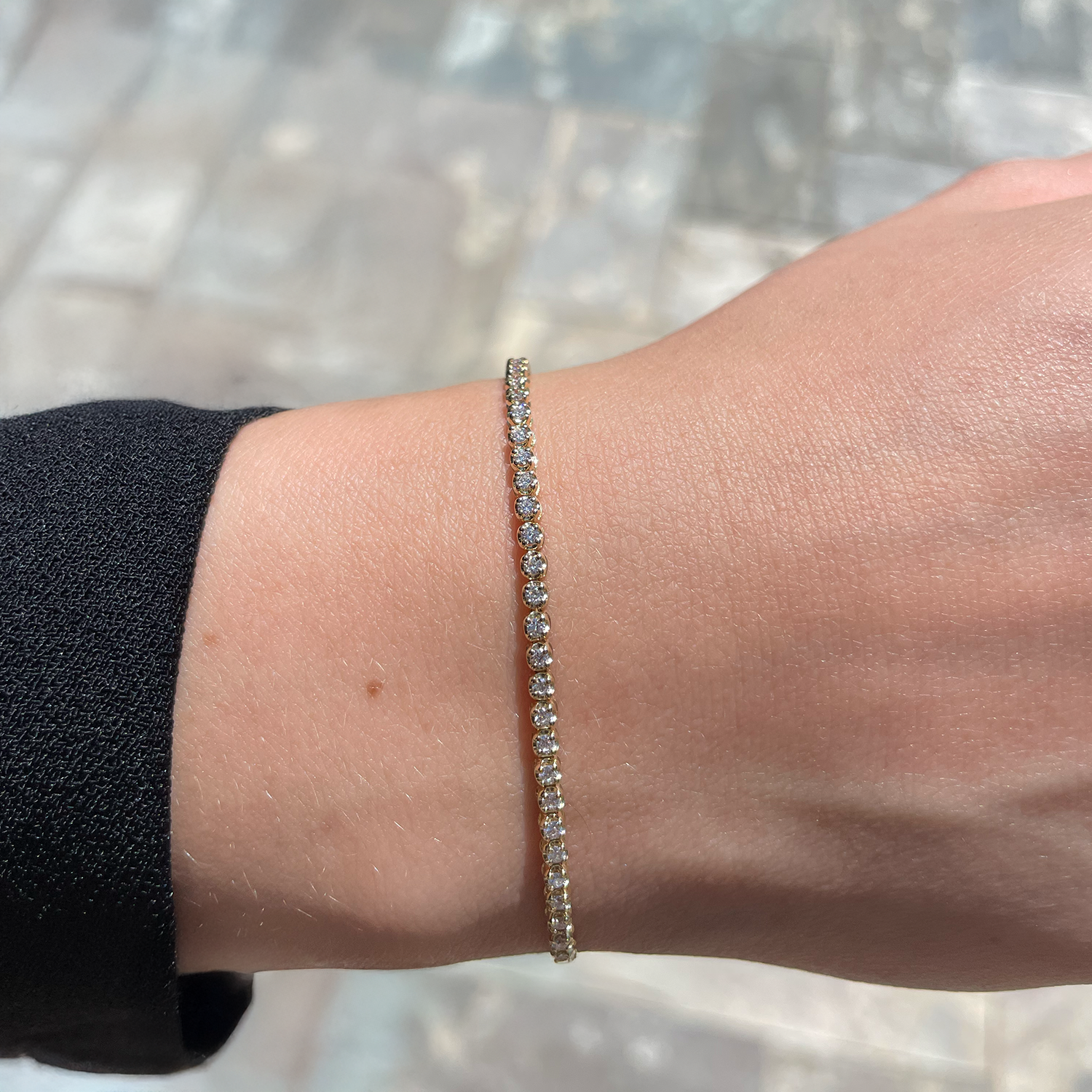 0.97ctw Round Diamond Tennis Bracelet