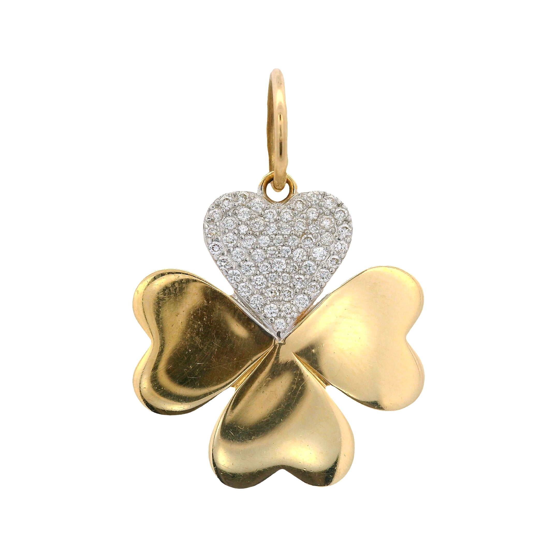 Pavé Diamond Clover Charm