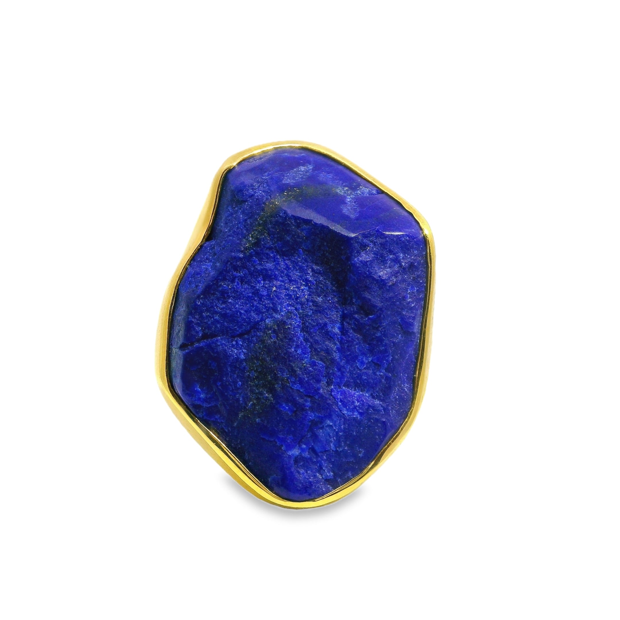 Organic Shape Lapis Gent’s Ring