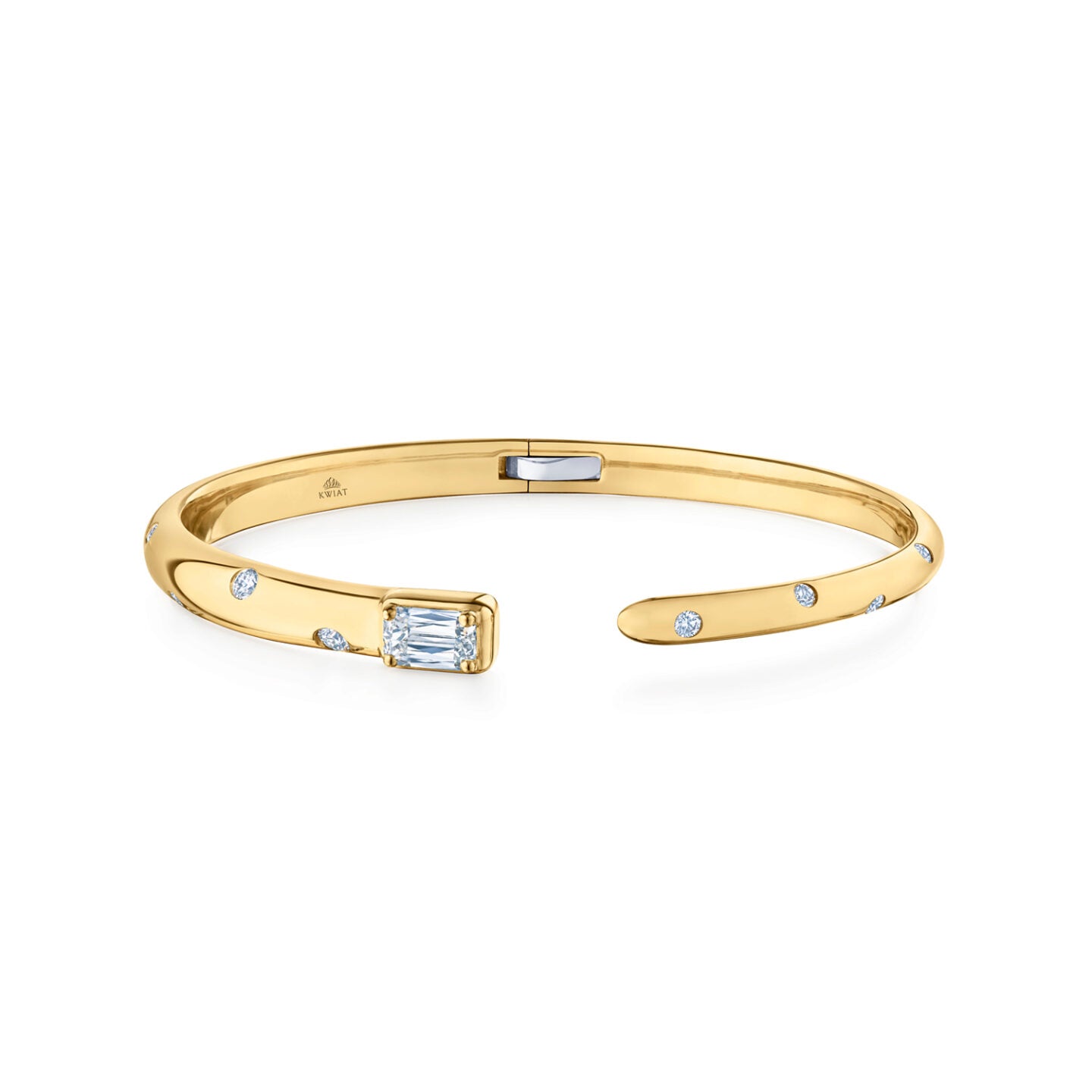 Cuff Bangle with an Ashoka Diamond
