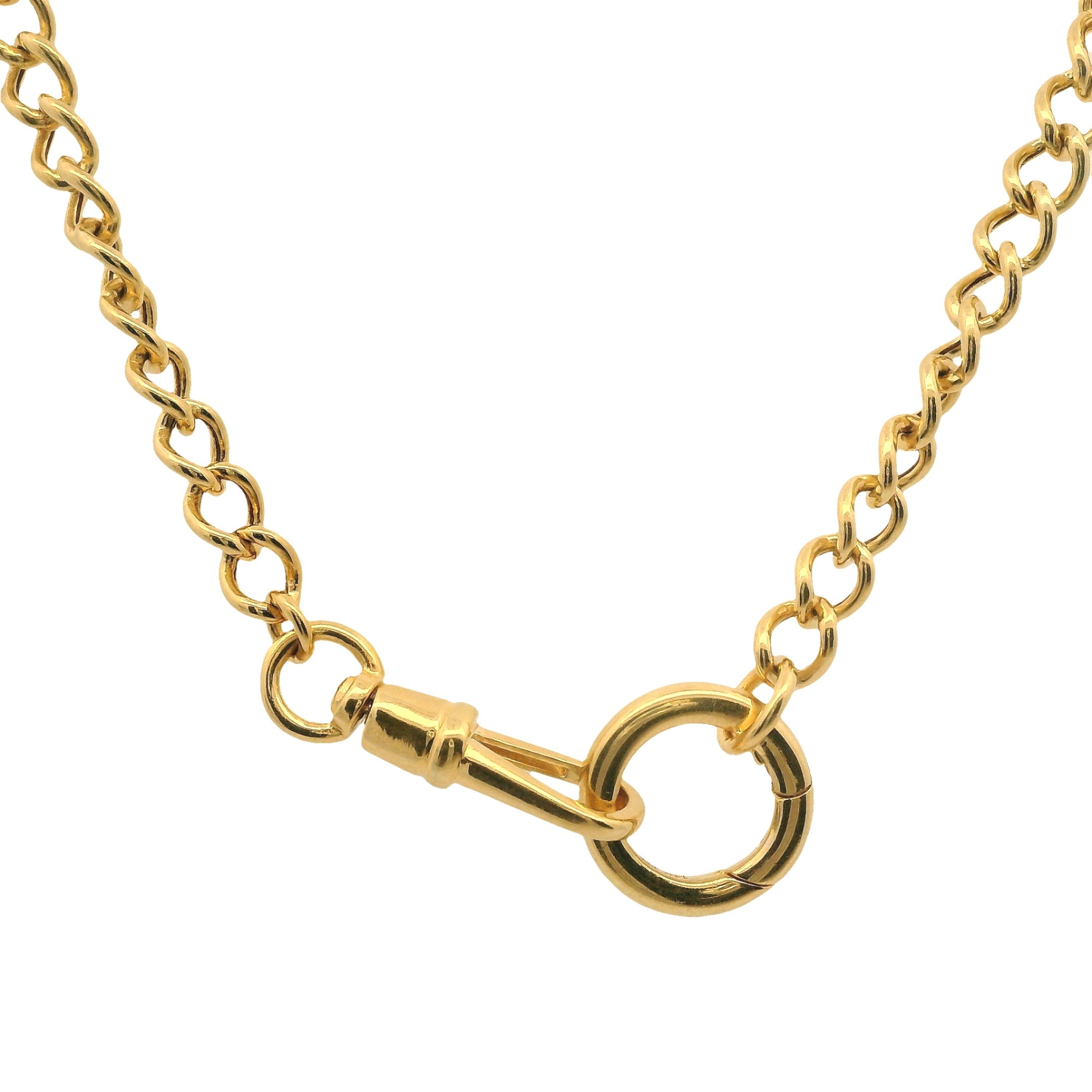 Round Link Latch Chain with Round Bail